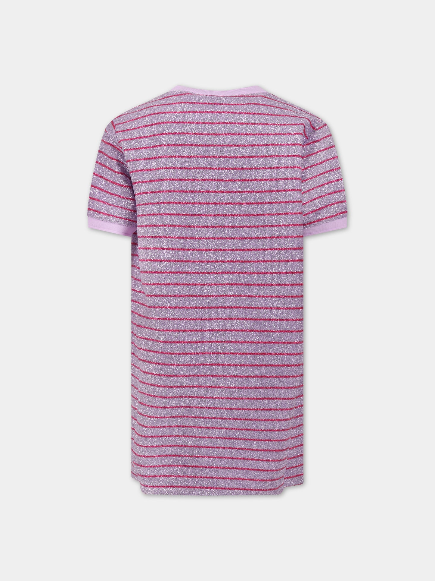 Vestito viola per bambina con logo,Lanvin Petite,N12065 933