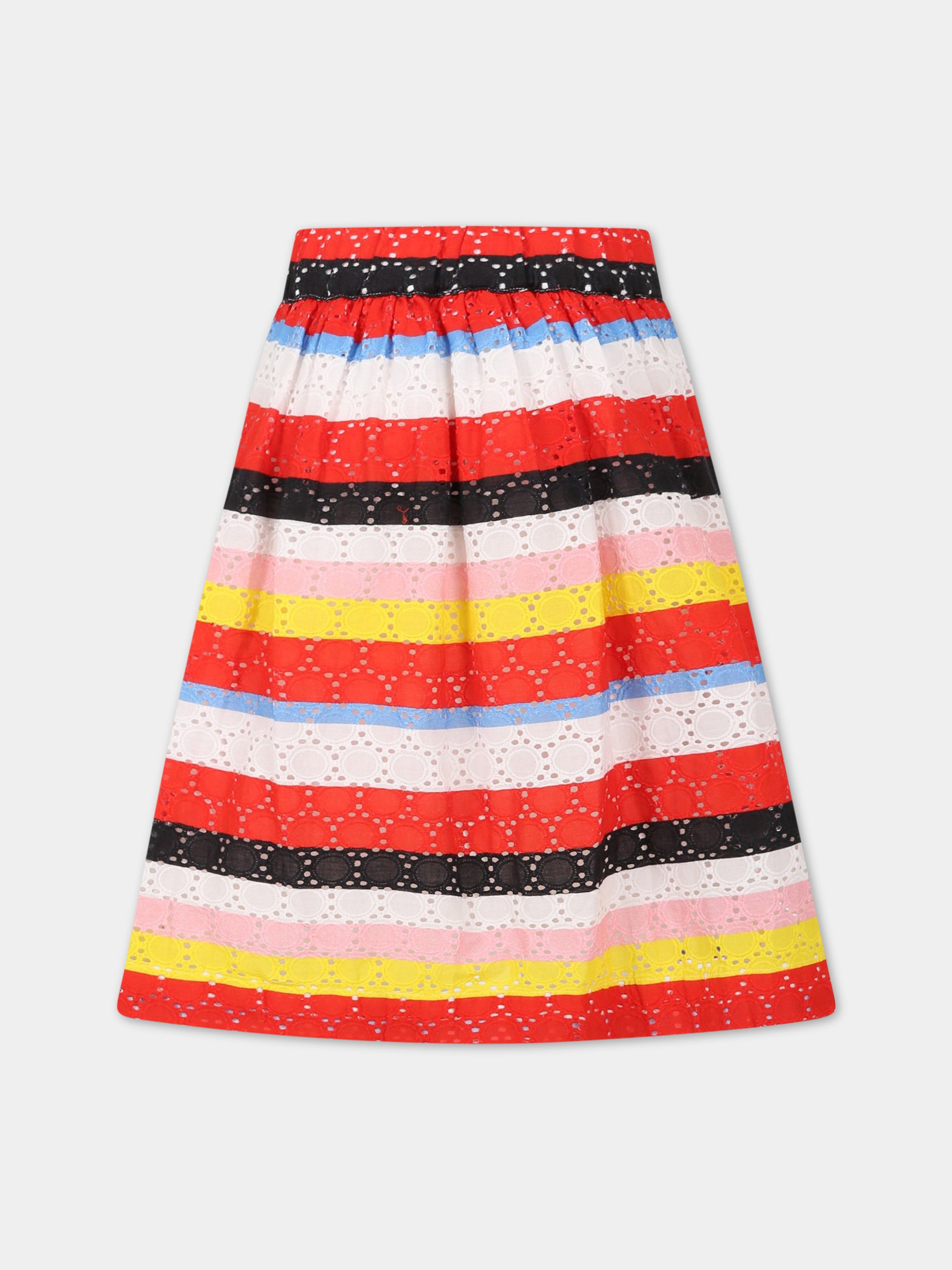 Gonna multicolor per bambina con logo,Sonia Rykiel Paris,A13001 Z41
