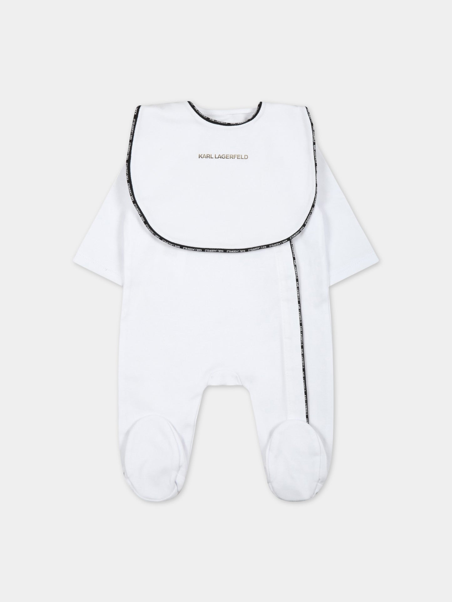 Set bianco per neonata con Choupette e logo,Karl Lagerfeld Kids,Z98125 10P