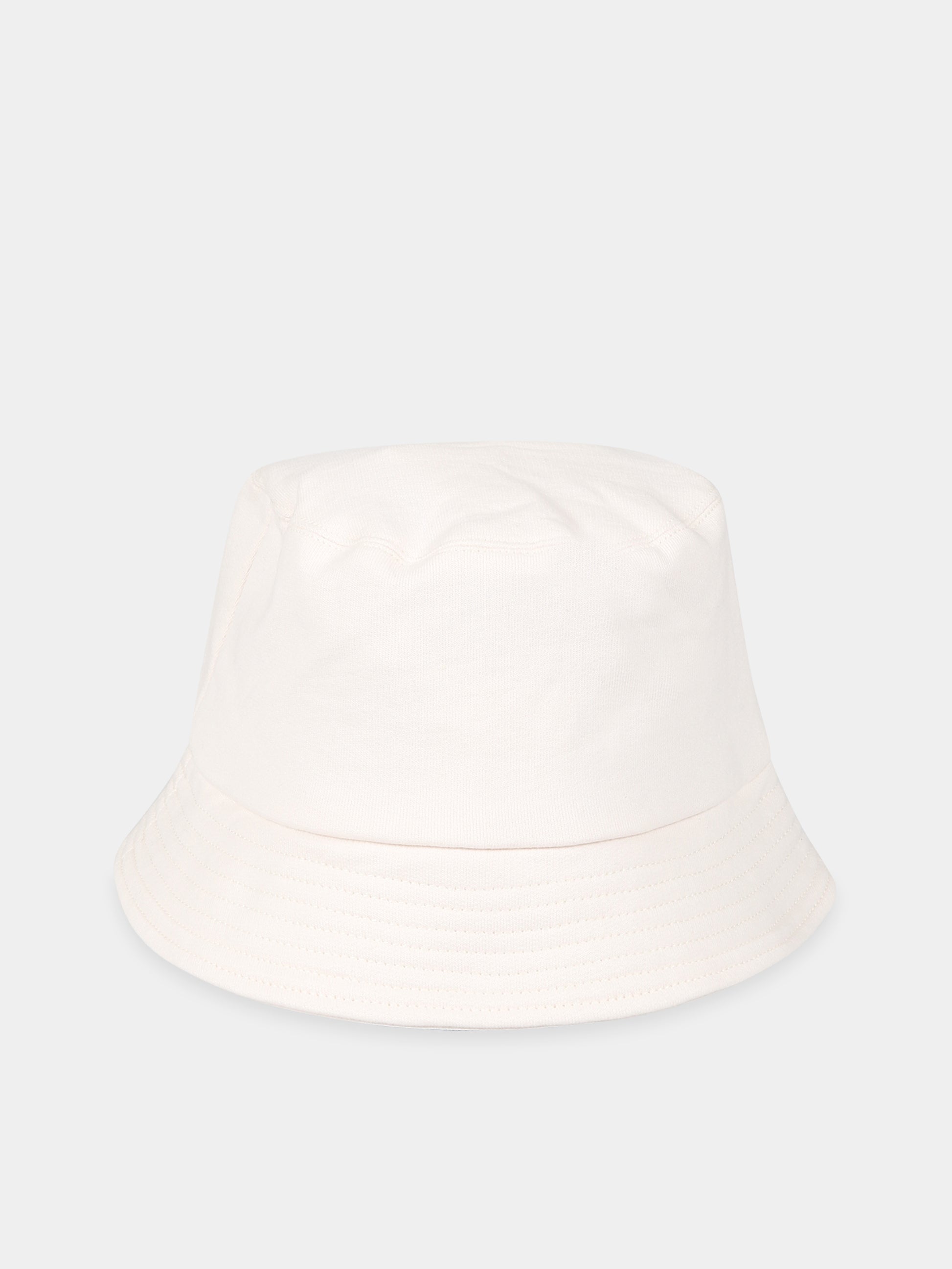 Cloche bianca per bambina con stampa e scritta  Love ,Philosophy,PJCP30 FE144 0025