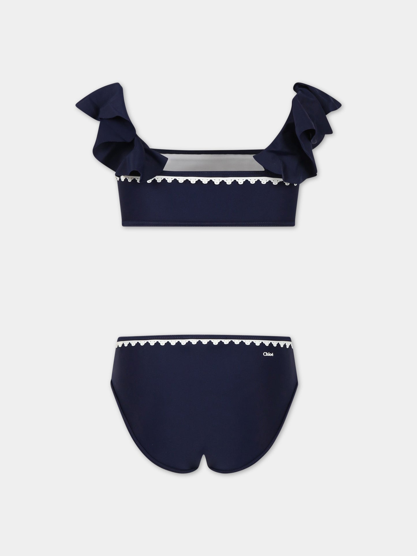 Bikini blu per bambina,Chloé Kids,C17113 859