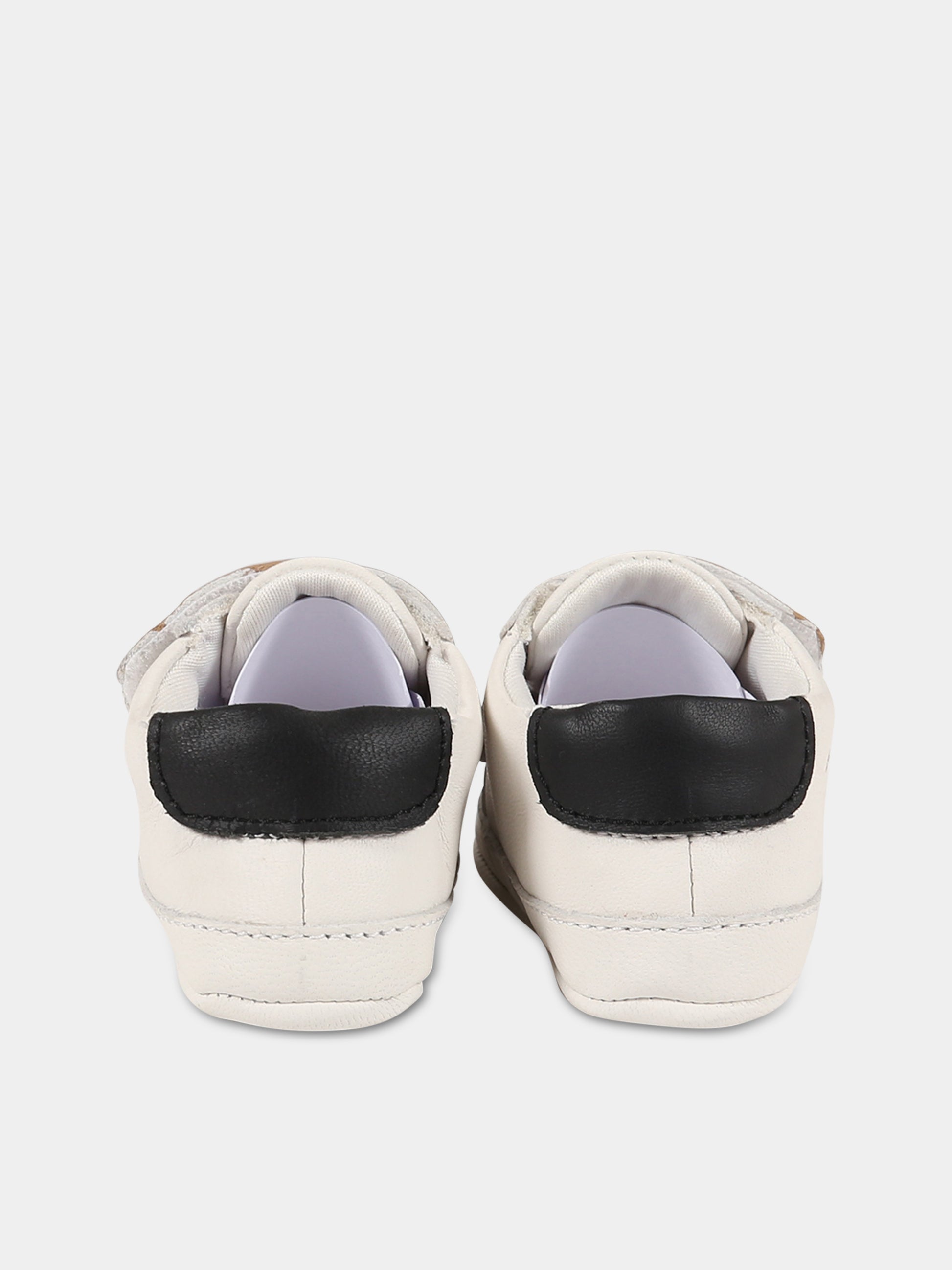 Sneakers bianco per neonato con logo,Boss,J99125 10P