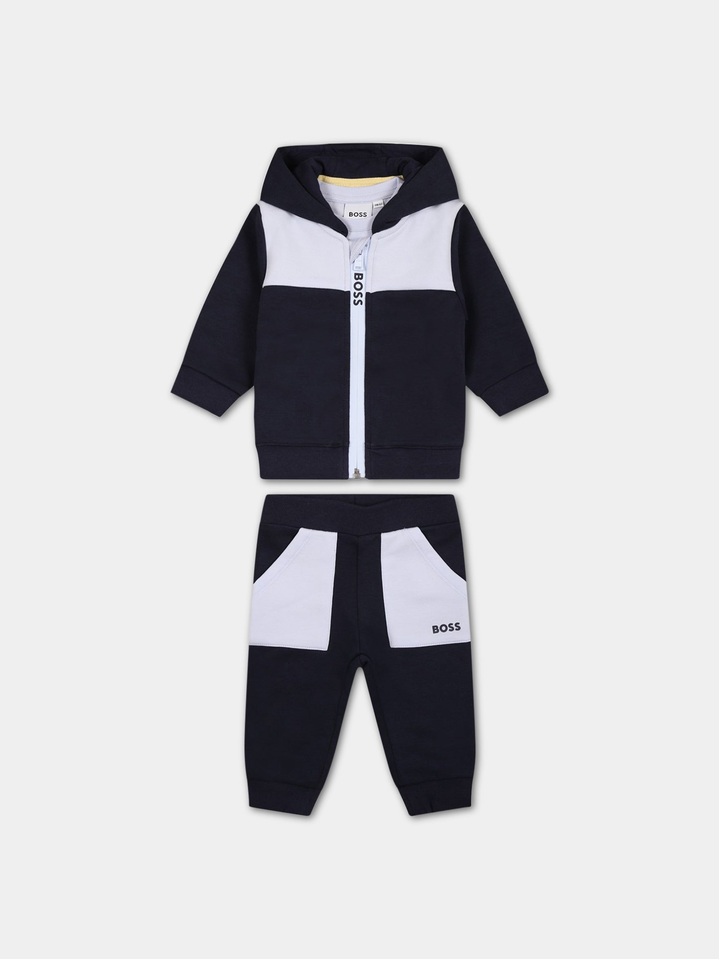 Completo multicolor per neonato con logo,Boss,J98413 849