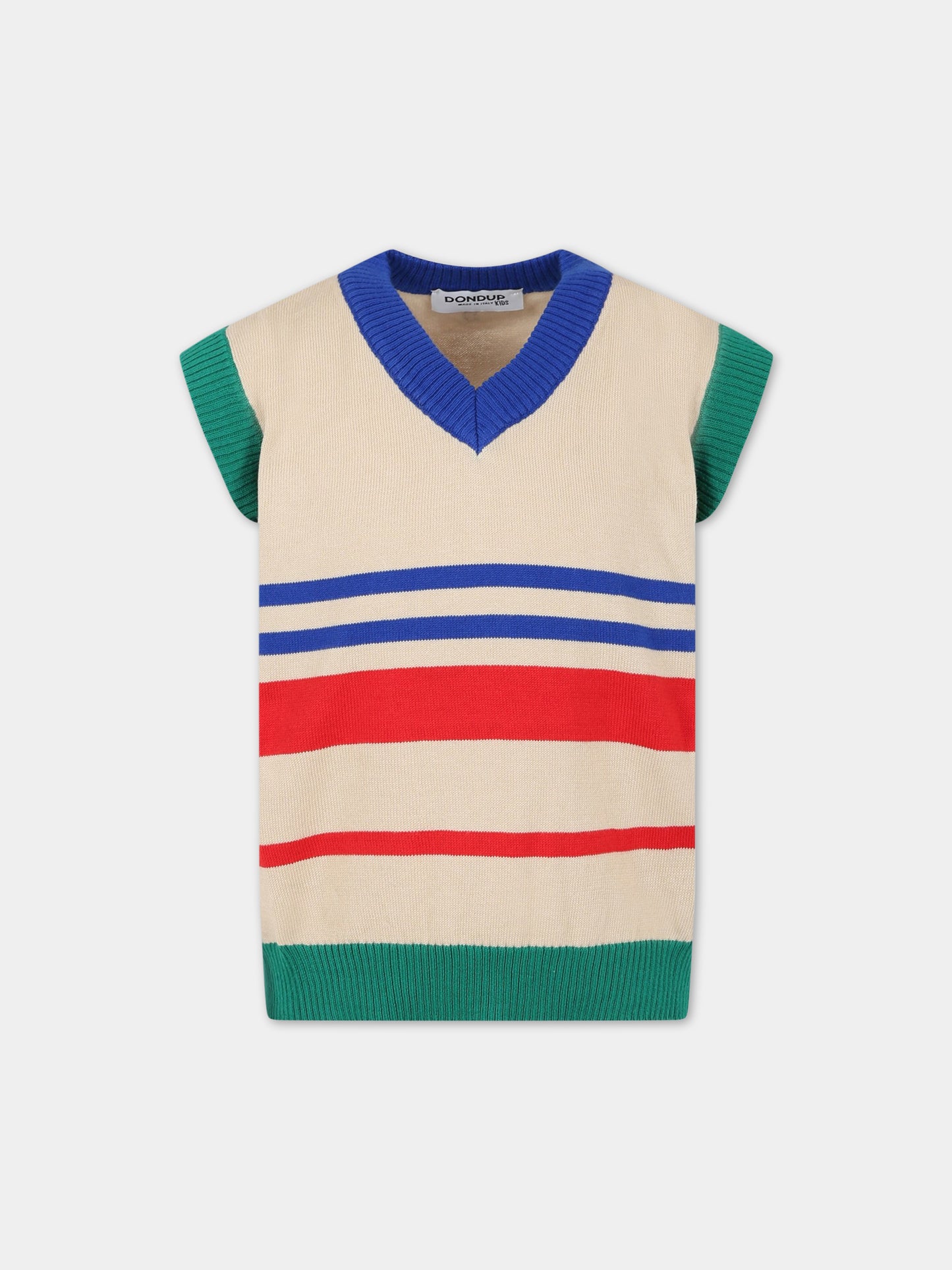 Gilet multicolor per bambino,Dondup Kids,DMMA64C FL205 D009