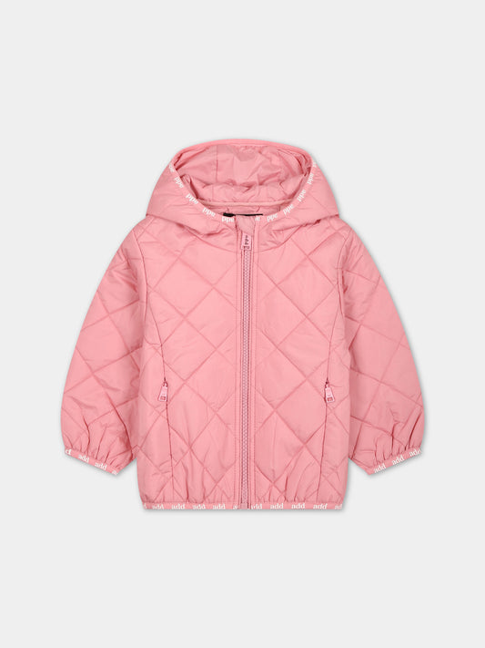 Piumino rosa per neonata,Add,ADGGB013 NY274 C000