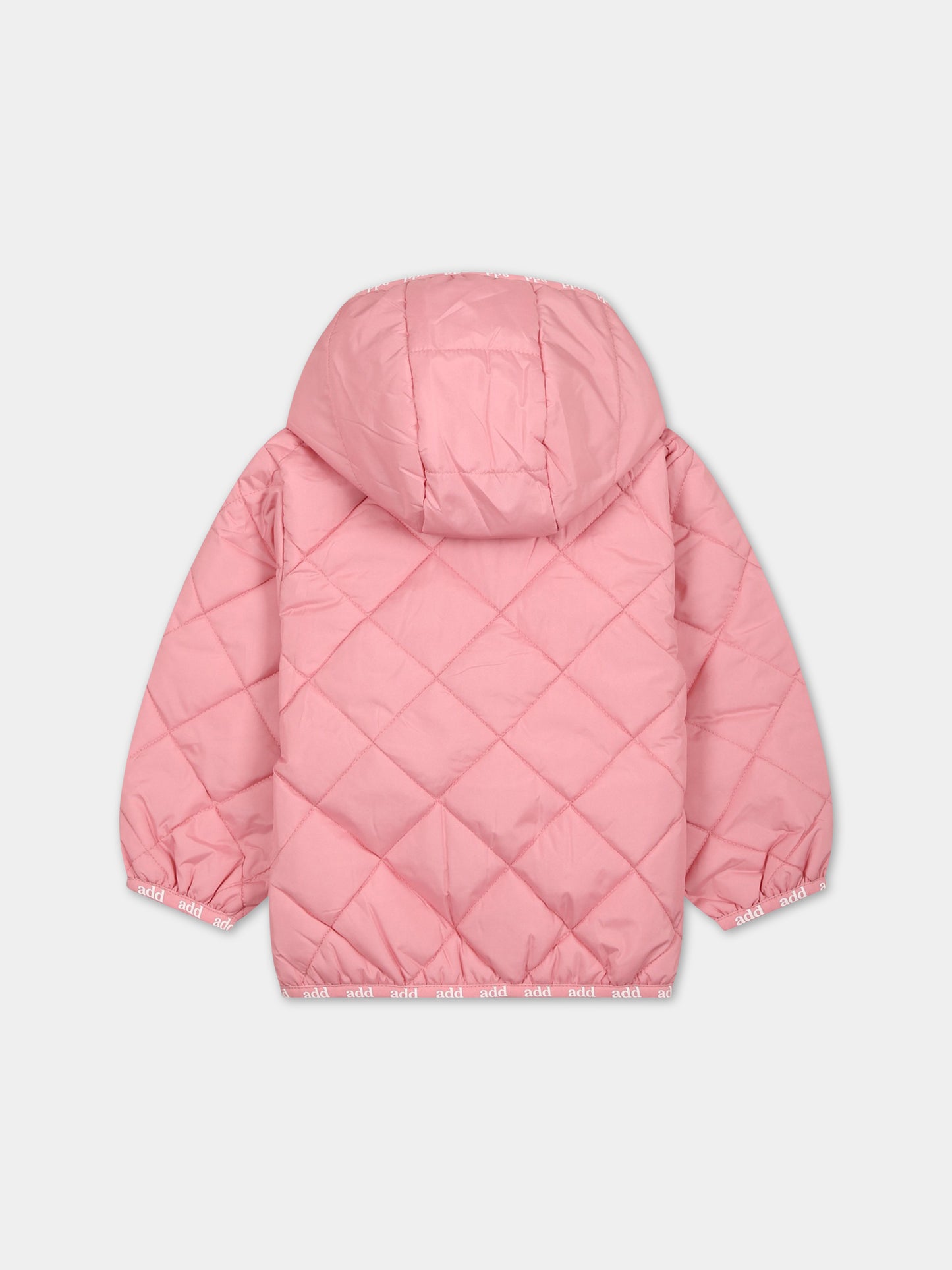 Piumino rosa per neonata,Add,ADGGB013 NY274 C000