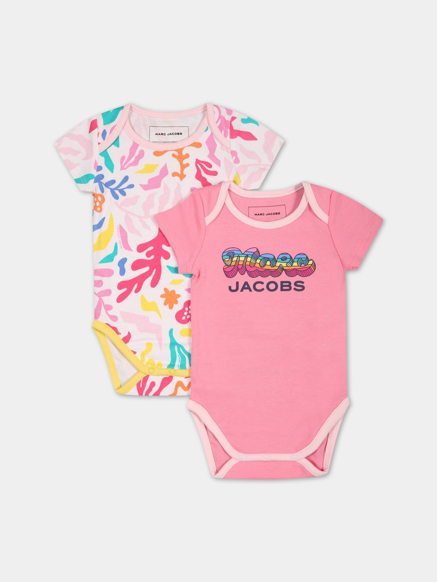 Set multicolor per neonata con stampa e logo,Little Marc Jacobs,W98158 44G