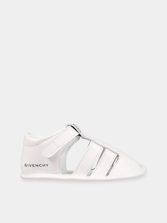 Sandali bianco per neonati con motivo 4G,Givenchy Kids,H99044 10P