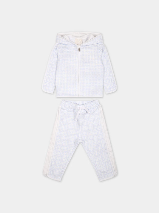 Tuta bianca per neonato con logo,Givenchy Kids,H98169 771