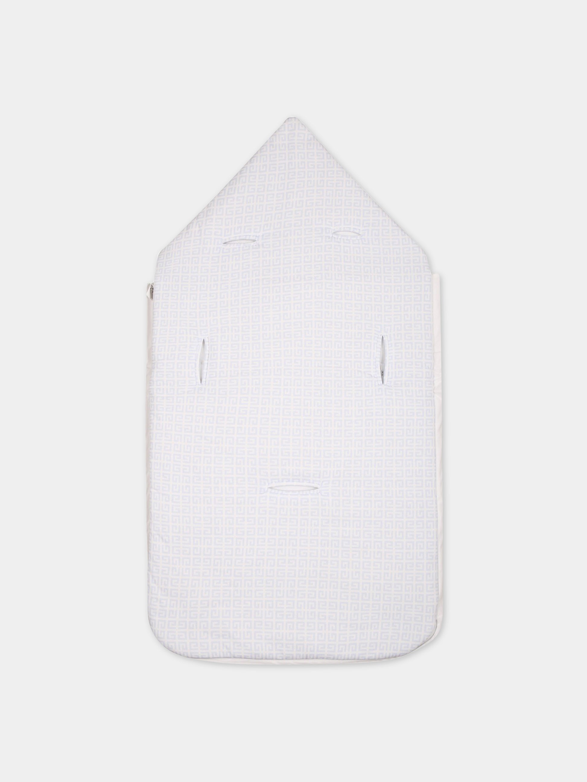 Sacco bianco per neonato con logo,Givenchy Kids,H90165 771