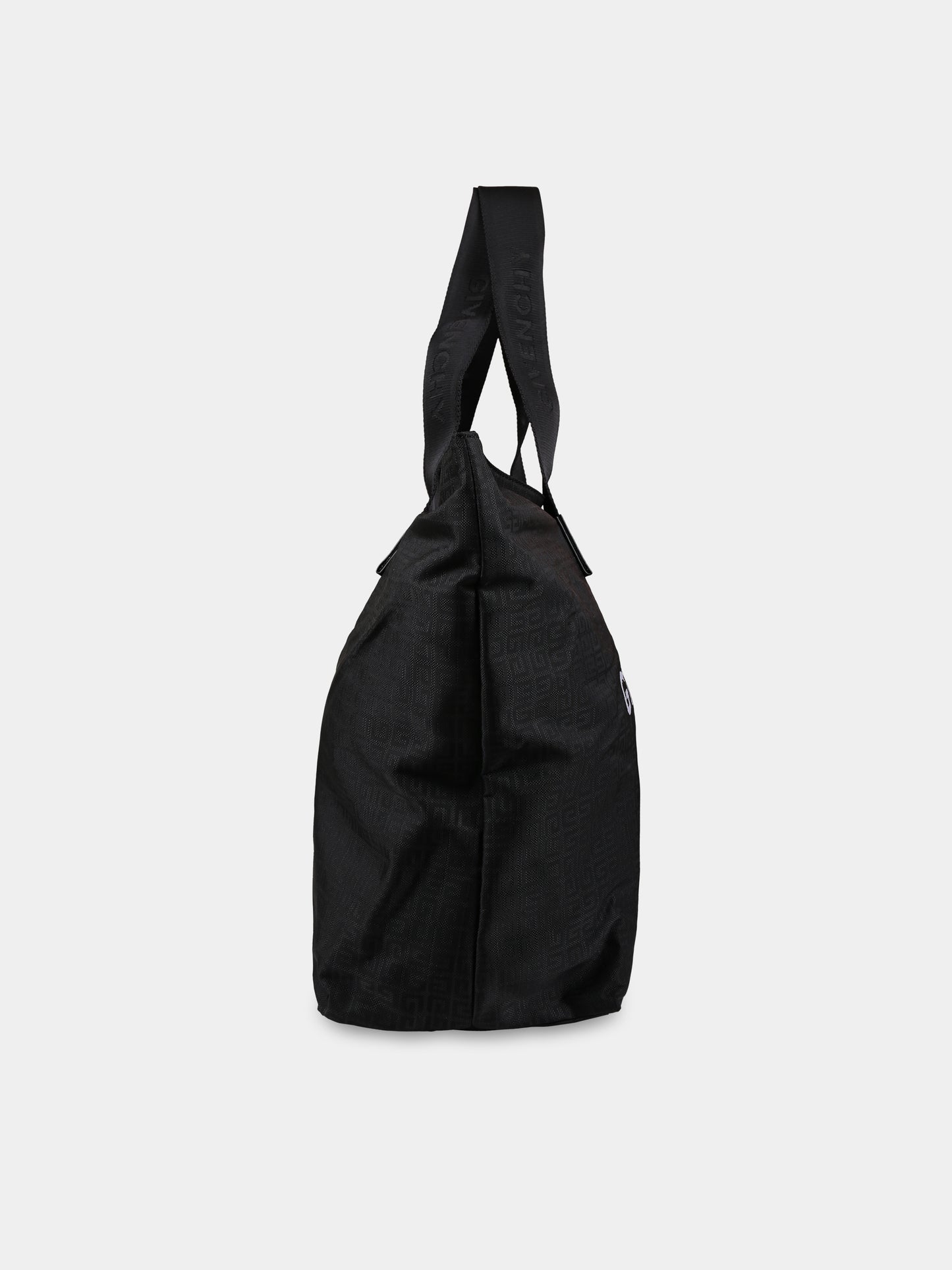 Borsa-mamma nera per neonati con logo e motivo 4G,Givenchy Kids,H90169 09B