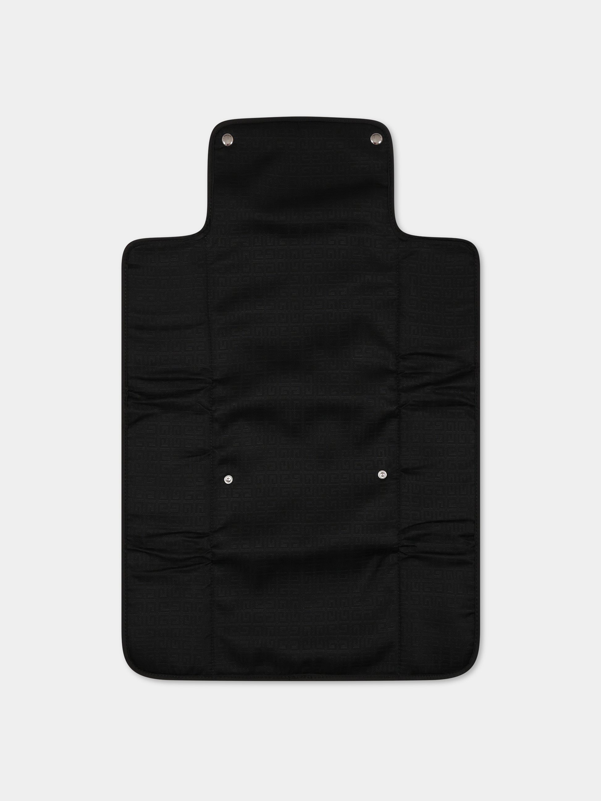 Borsa-mamma nera per neonati con logo e motivo 4G,Givenchy Kids,H90169 09B