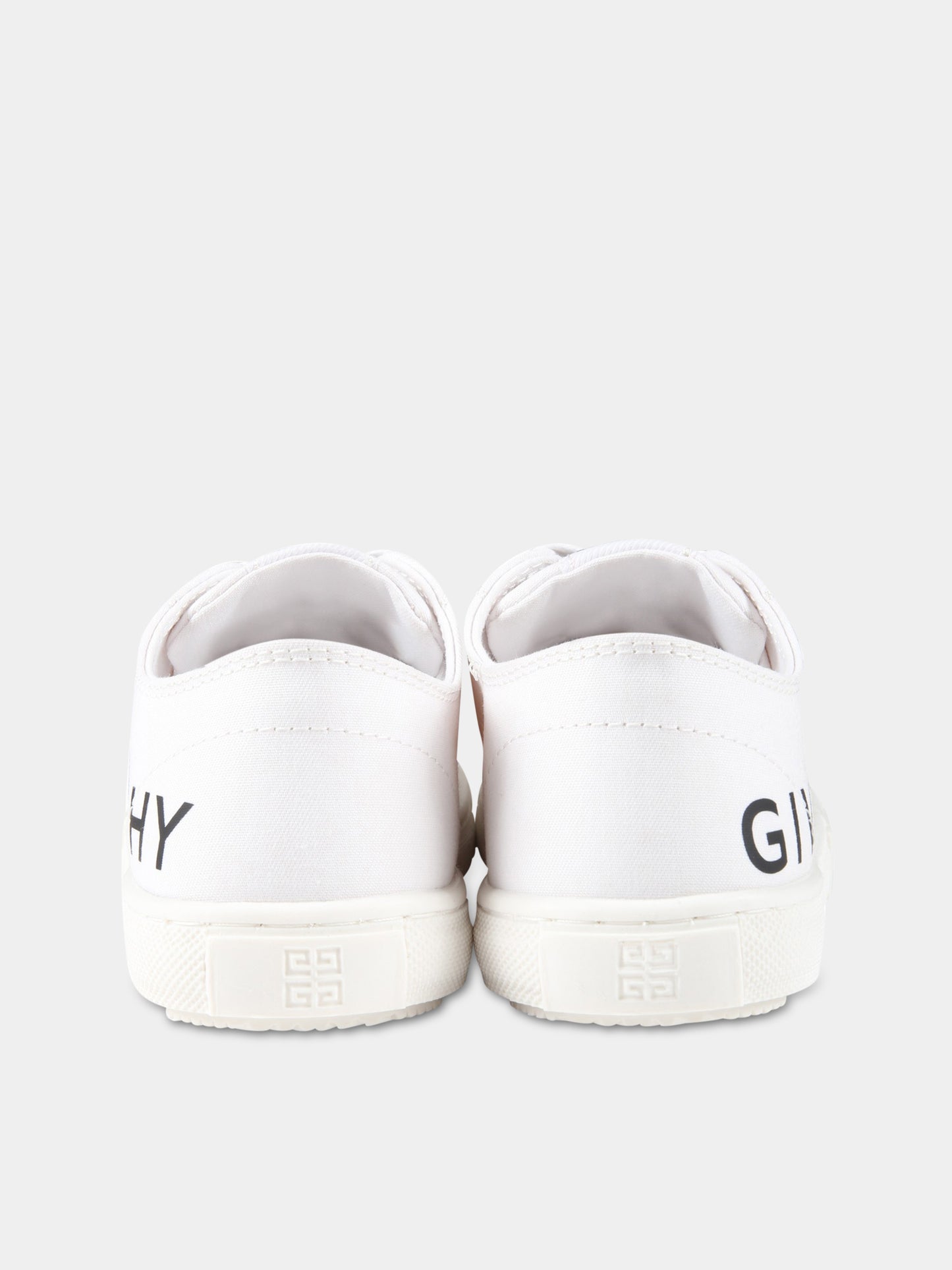 Sneakers bianche per bambini con logo nero,Givenchy Kids,H29085 10P
