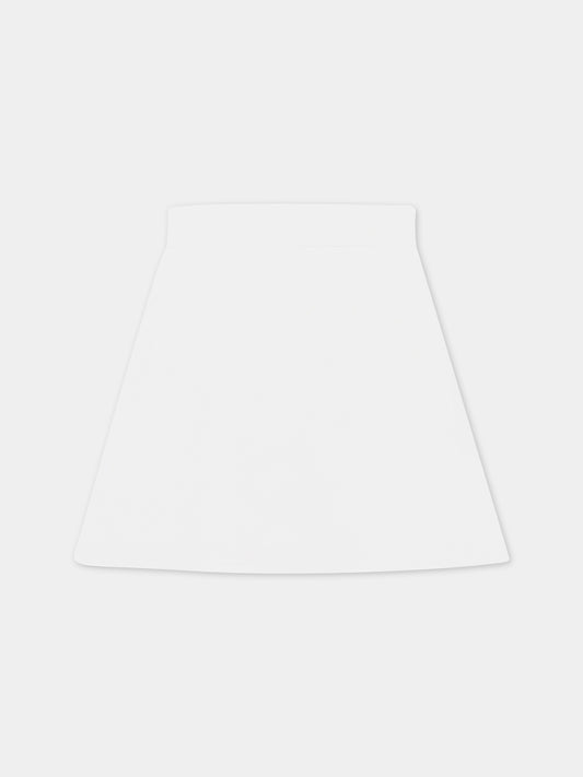 Gonna bianca per bambina con patch,Genny,GFGO001 TV658 B001