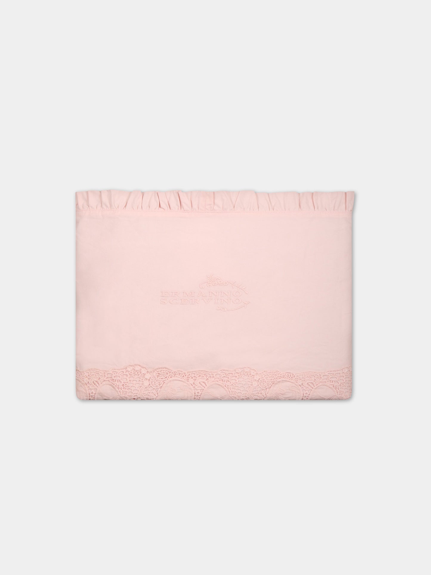 Coperta rosa per neonata con logo,Ermanno Scervino Junior,SNCO002C RI347 C001