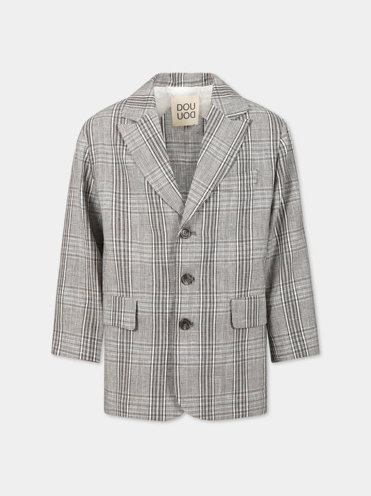 Giacca grigia per bambina,Douuod Kids,DS2P14 I0133 114BC