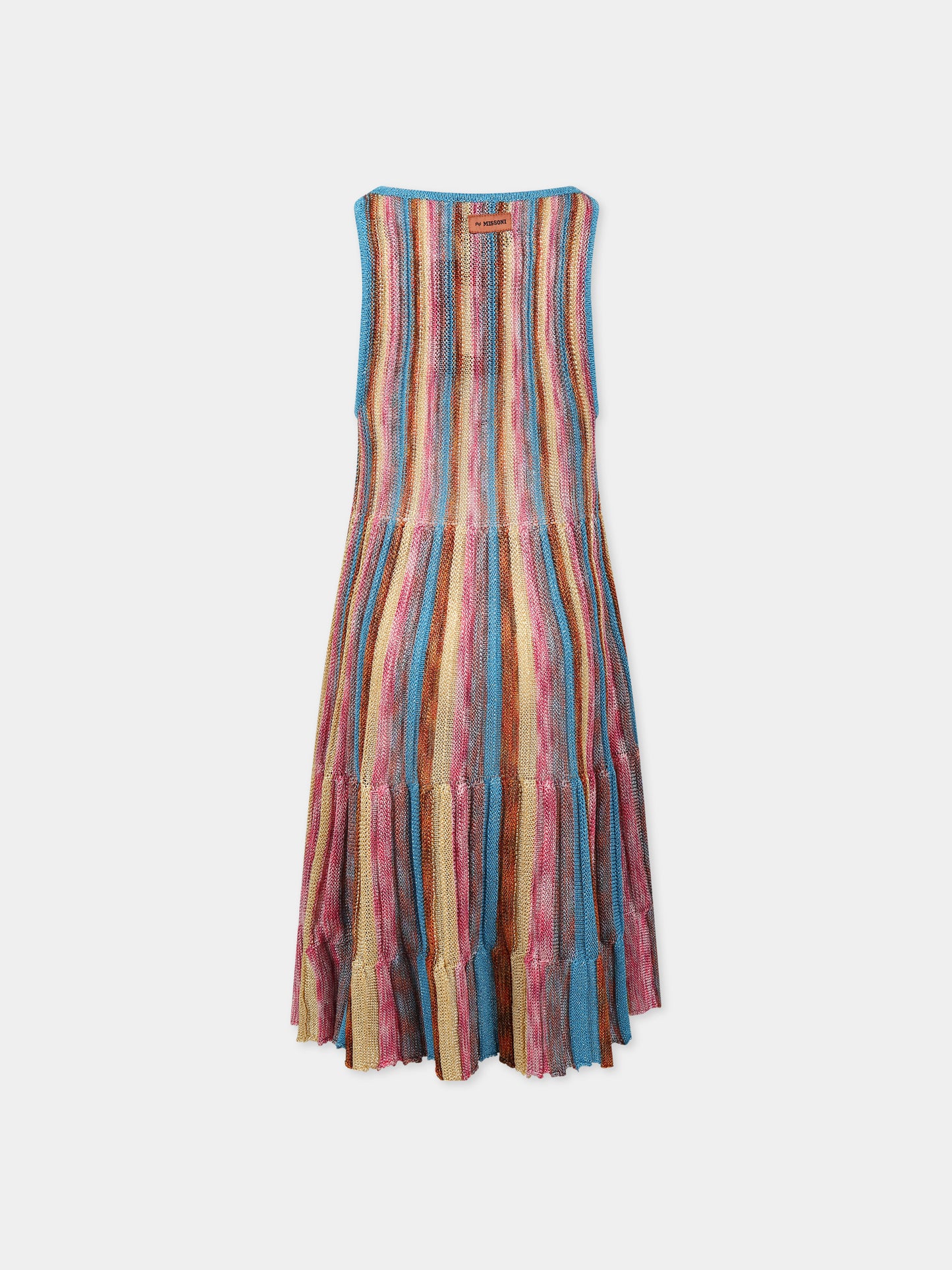 Vestito multicolor per bambina con logo,Missoni,MS1B92 X0097 999