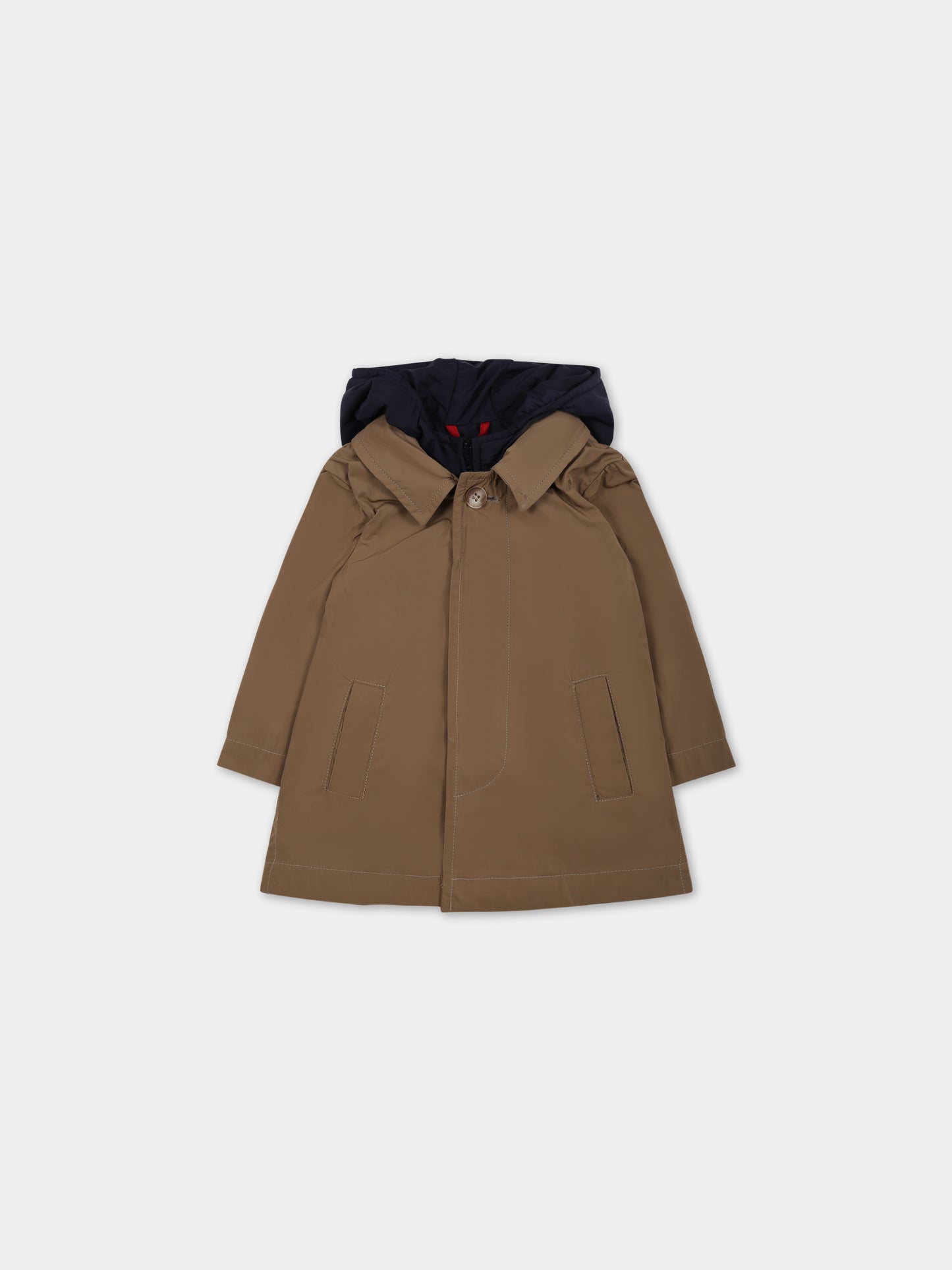 Cappotto beige per neonato,Fay Kids,FS2510 N0037 311BL