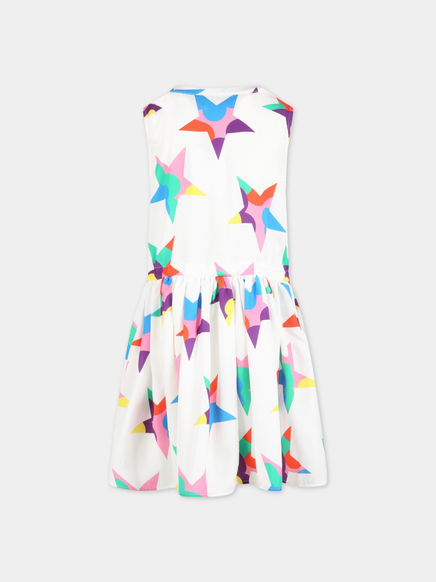 Vestito bianco per bambina con stelle,Stella Mccartney Kids,TS1C32 Z0894 100MC