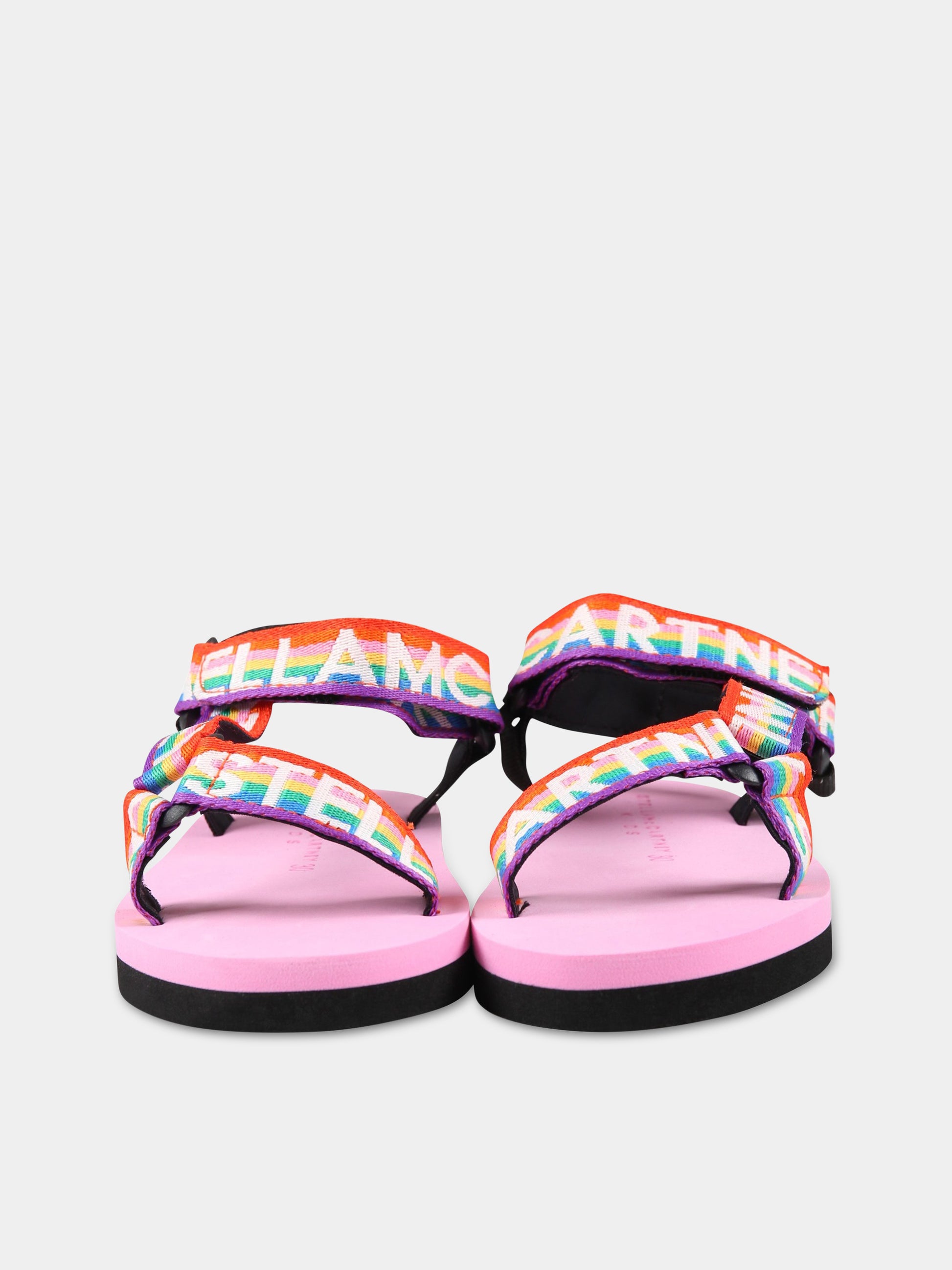 Sandali multicolor per bambina con logo,Stella Mccartney Kids,TS0A26 Z1159 999