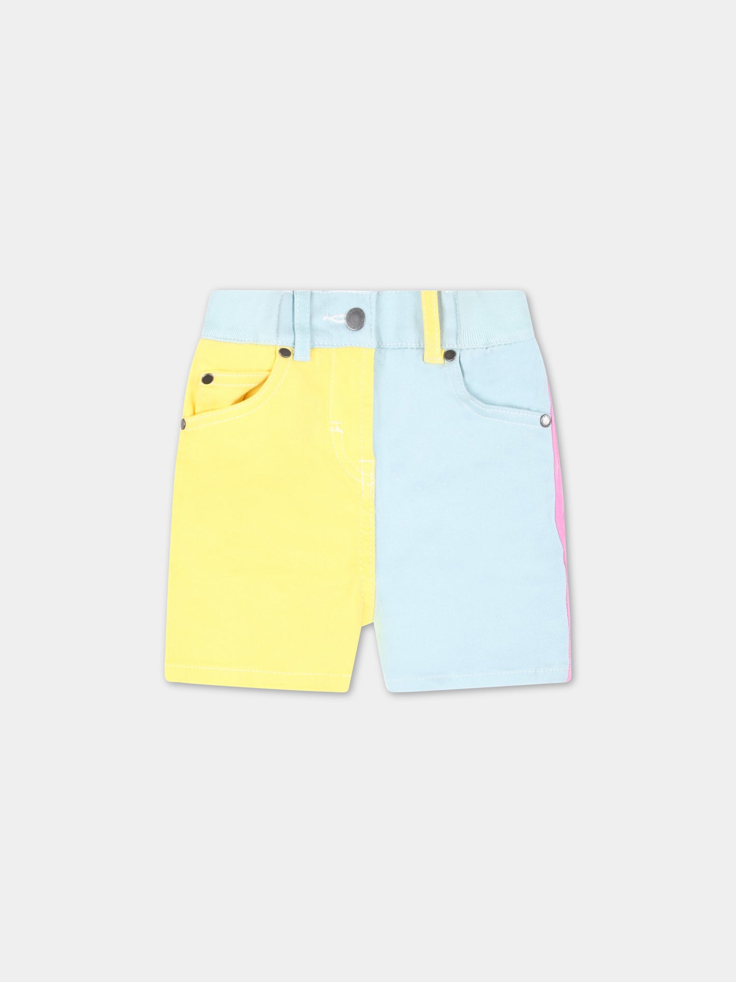 Shorts multicolor per neonata con cuori,Stella Mccartney Kids,TS6069 Z0156 999
