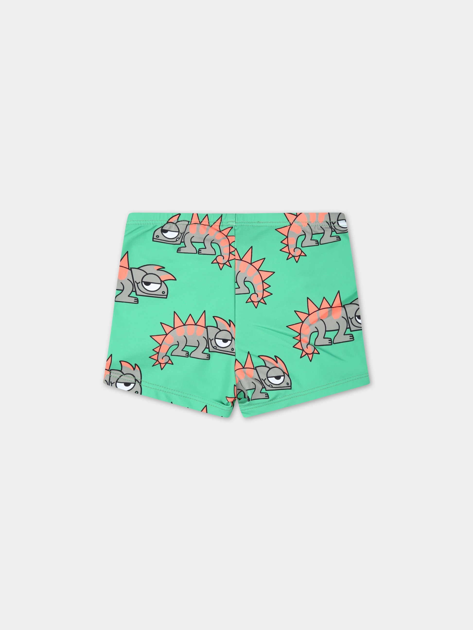 Boxer-mare verdi per neonato con camaleonti,Stella Mccartney Kids,TSC559 Z0983 711MC