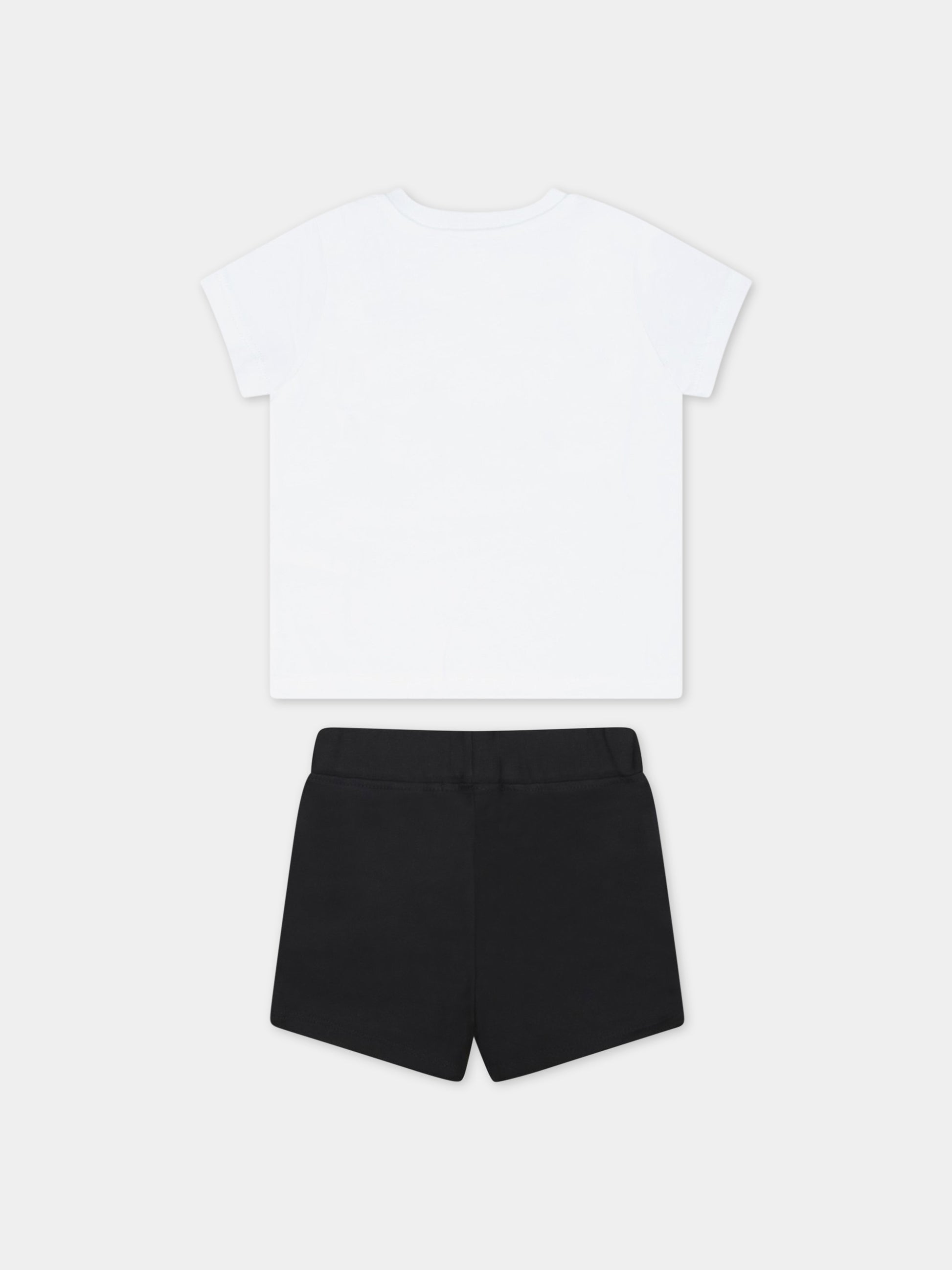 Completo multicolor per neonato con logo colorato,Msgm Kids,MS029361 001/01
