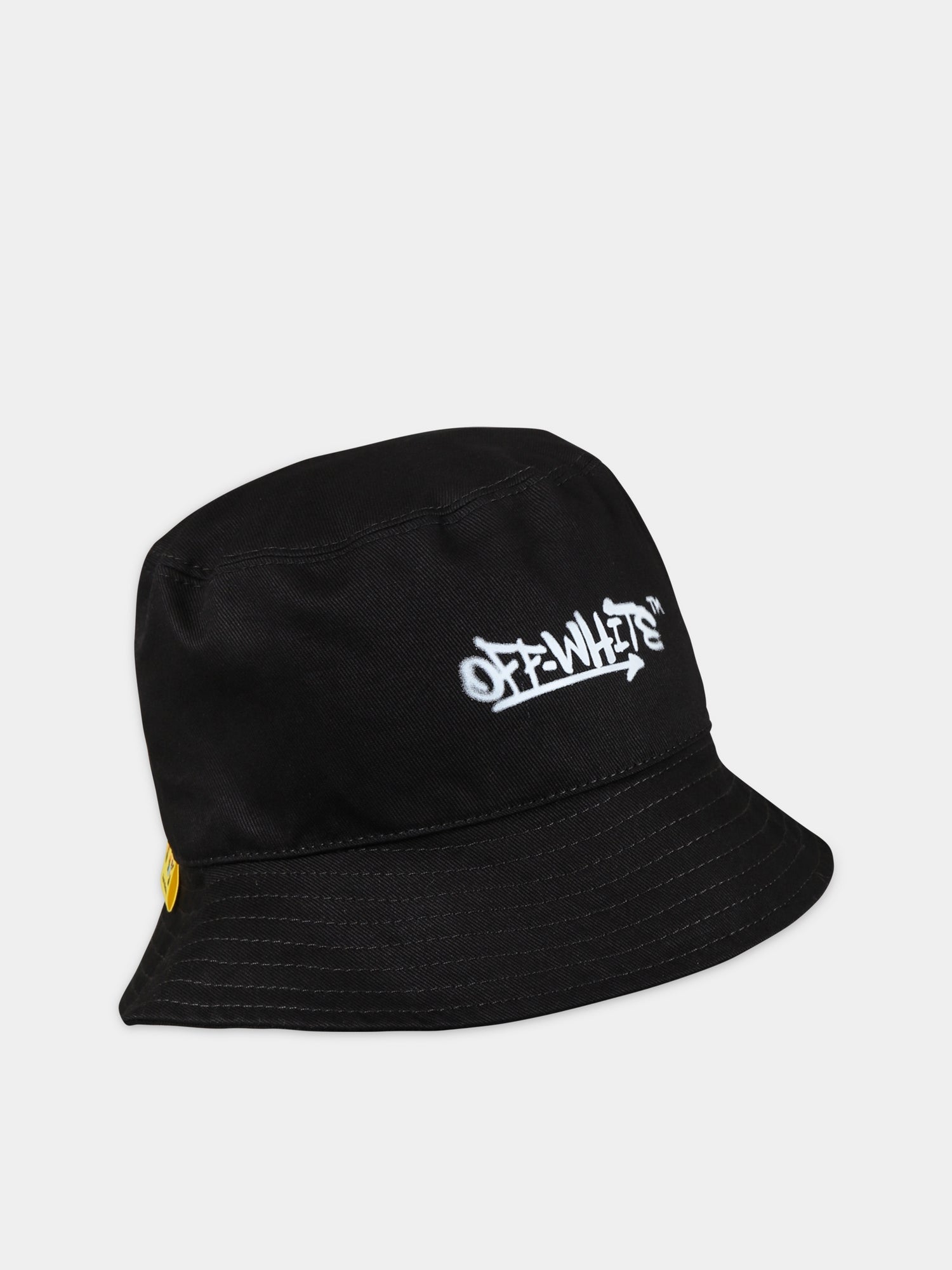 Cloche nero per neonati con logo,Off White,OB8X001S23FAB0021001