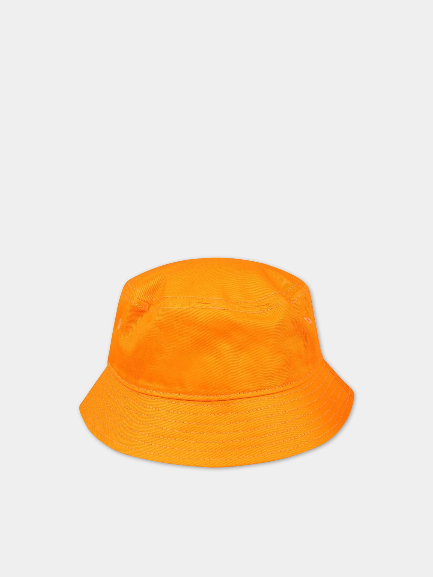 Cloche arancione per bambino con ricamo,Marcelo Burlon Kids,CBLB003S23FAB0012001