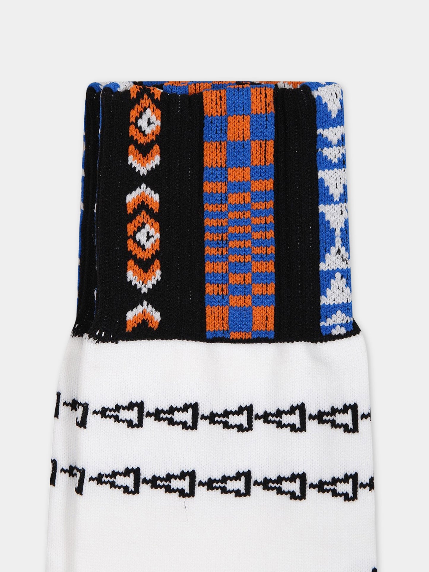 Calze bianche per bambino con logo,Marcelo Burlon Kids,CBRA004S23KNI0010184