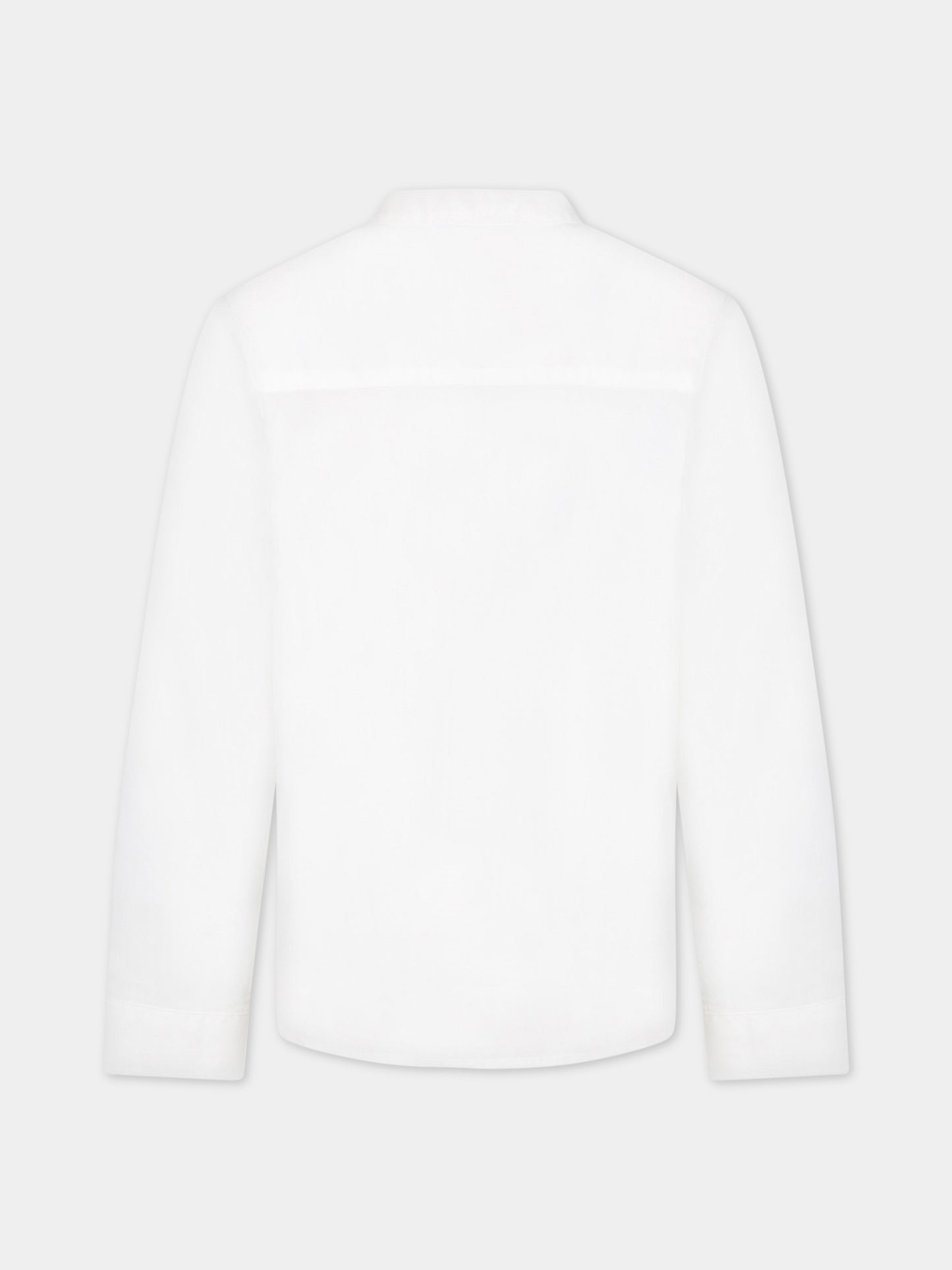 Camicia bianca per bambino con iconico aquilotto,Armani Junior,3R4CJD 1NVZZ 0100