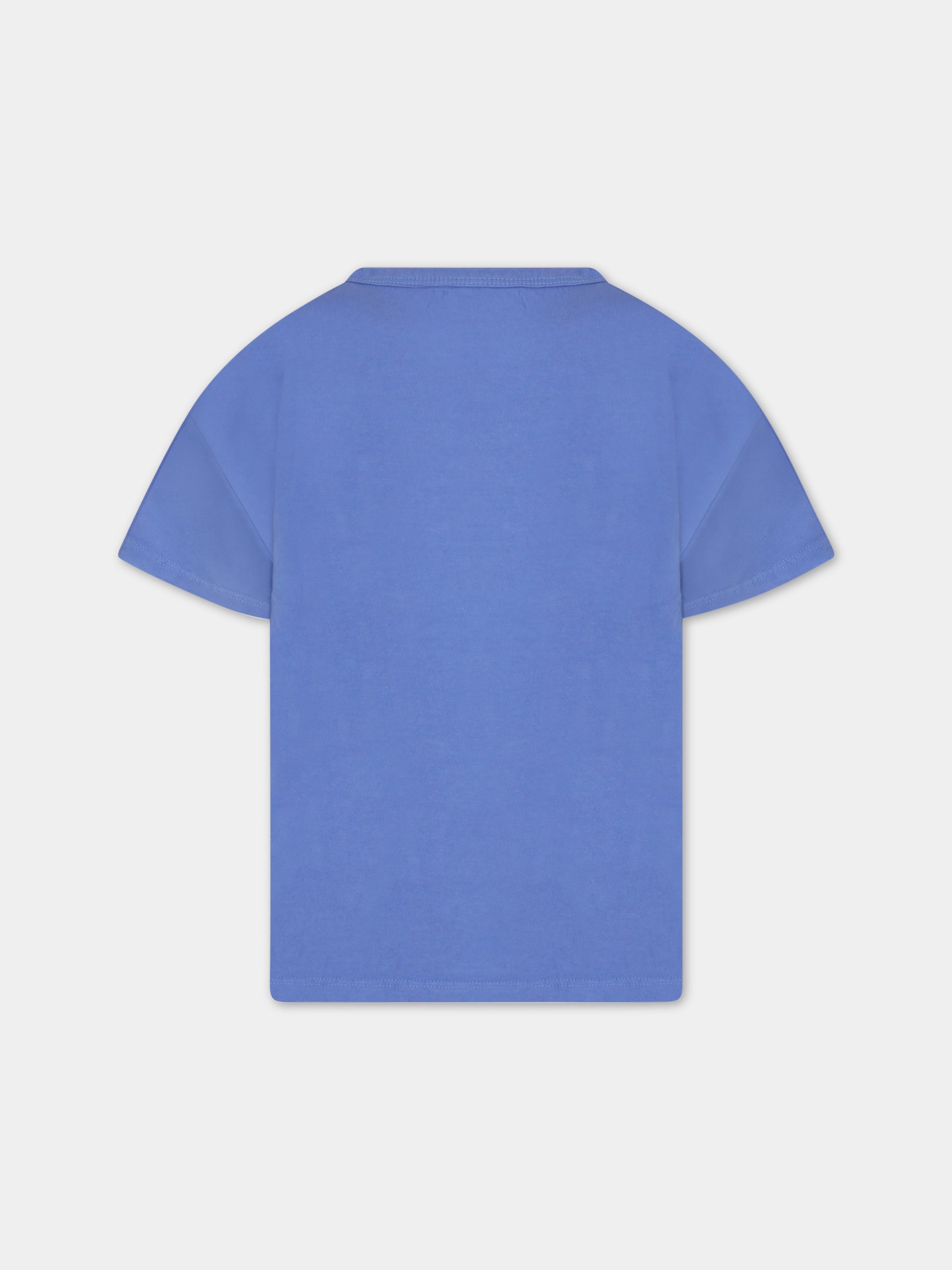 T-shirt viola per bambino con logo muticolor,Bobo Choses,123AC010