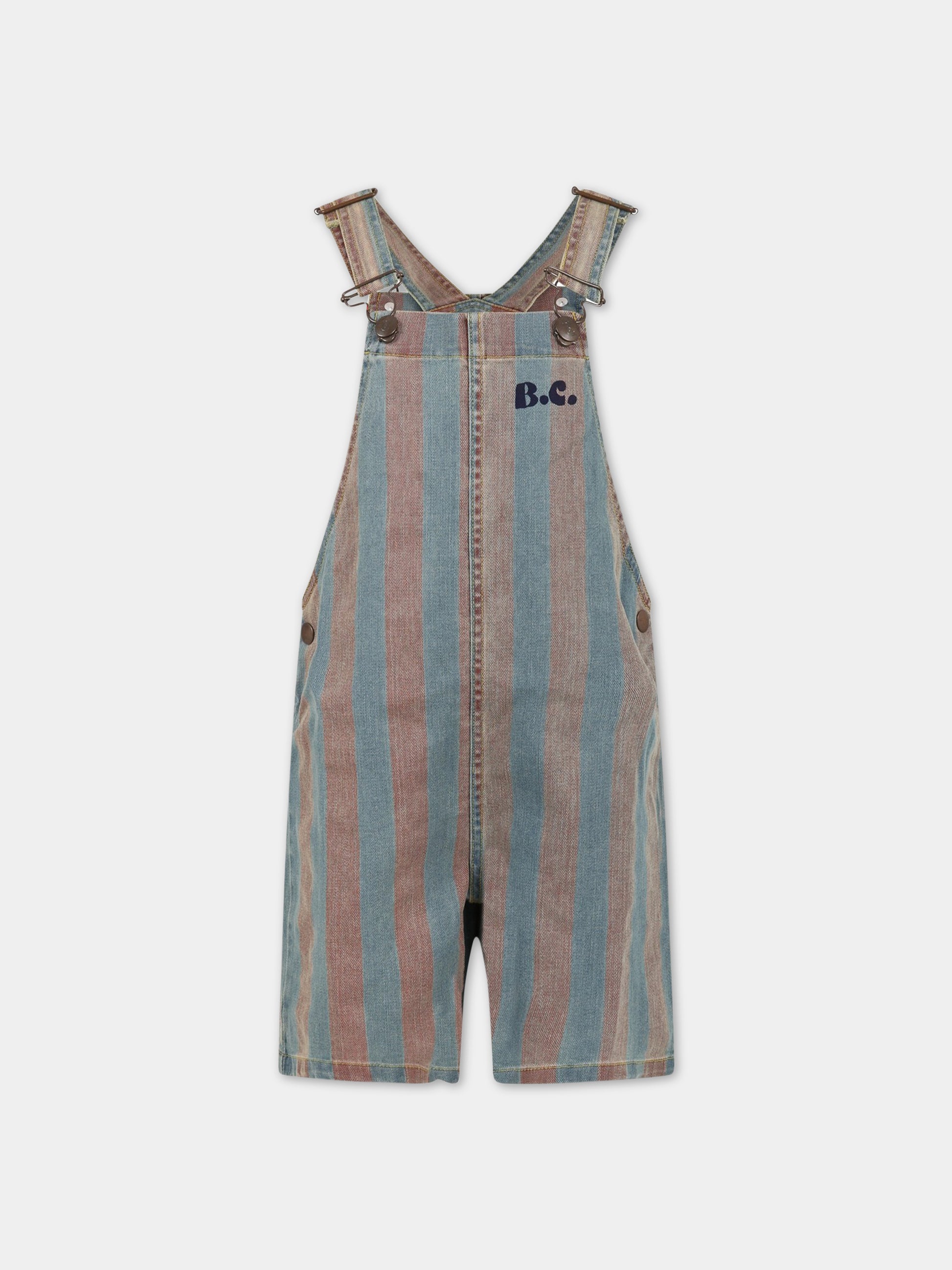 Salopette multicolor per bambino con logo,Bobo Choses,123AC120