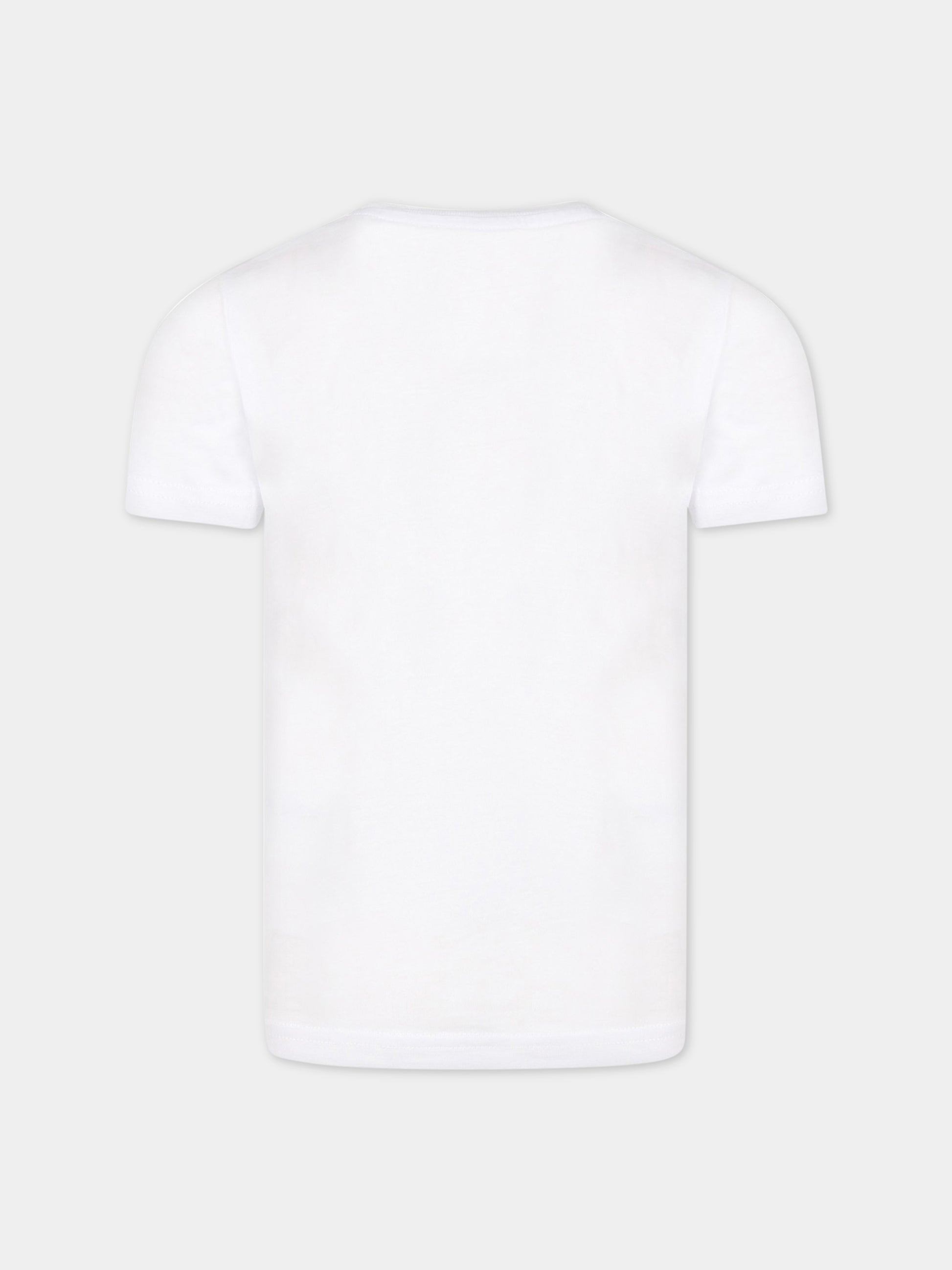 T-shirt bianca per bambino con logo,Dsquared2,DQ1359 D00MV DQ100