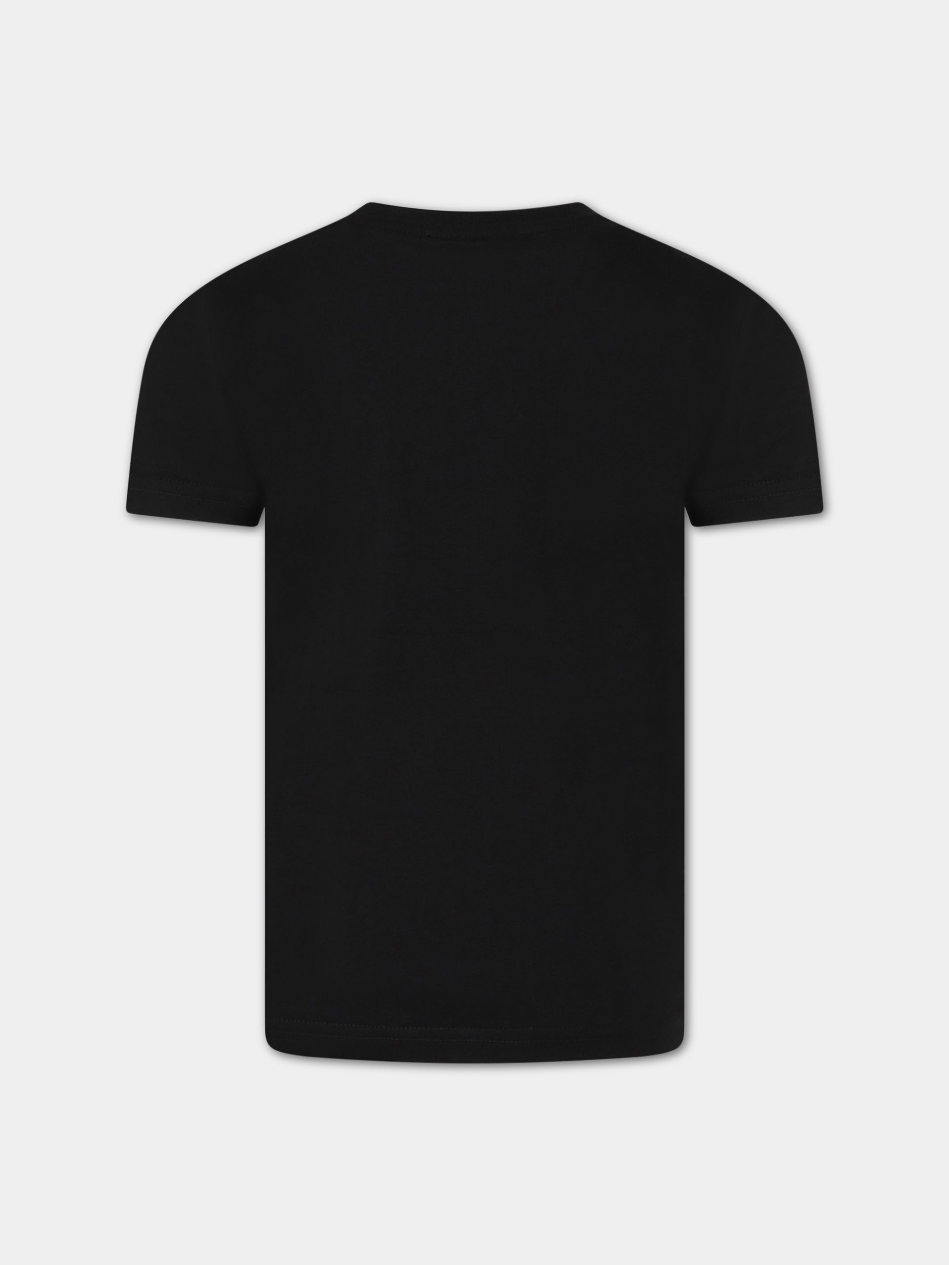 T-shirt nera per bambino con logo,Dsquared2,DQ1359 D00MV DQ900