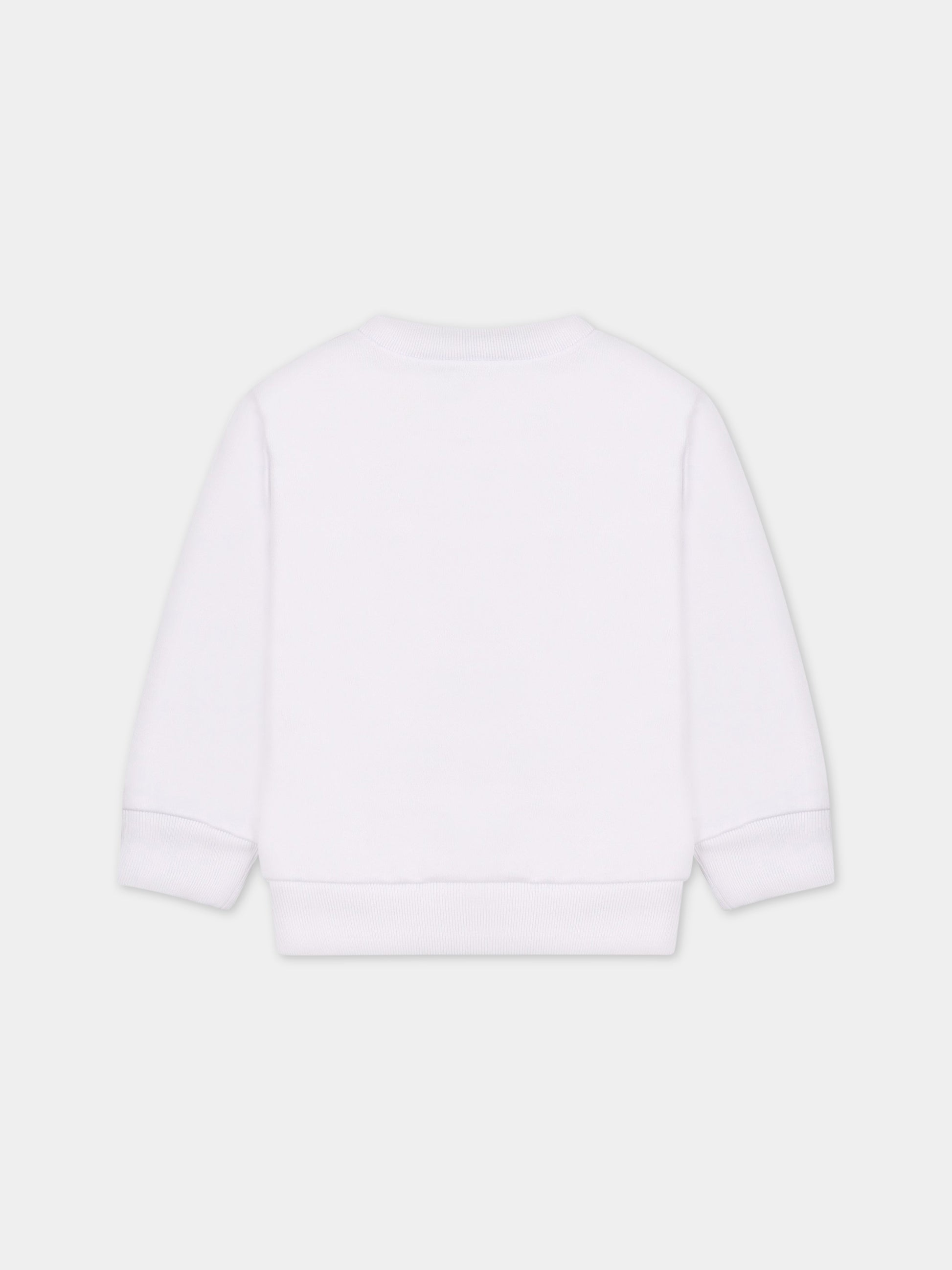 Felpa bianca per neonato con logo,Dsquared2,DQ1603 D0A2F DQ100
