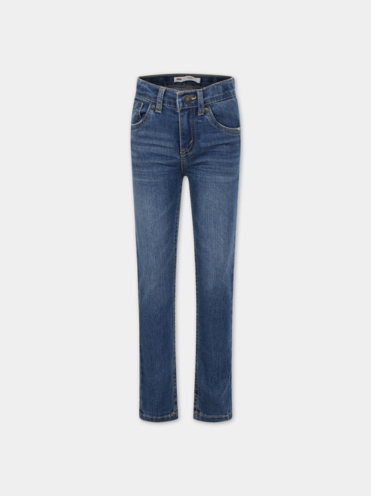 Jeans blu per bambino con logo,Levi's Kids,LK8EC214 8EC214 M8T