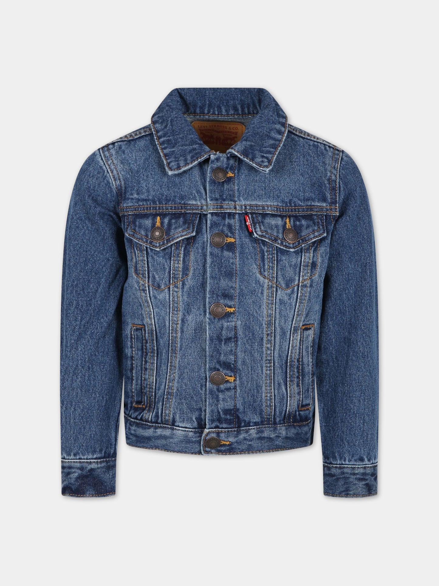 Giacca blu per bambini con logo,Levi's Kids,LK9E2058 9E2058 M8X