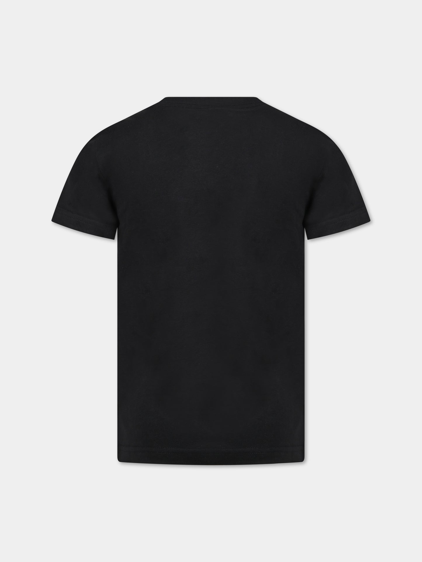 T-shirt nera per bambini con stampa e logo,Levi's Kids,LK9EH882 9EH882 023