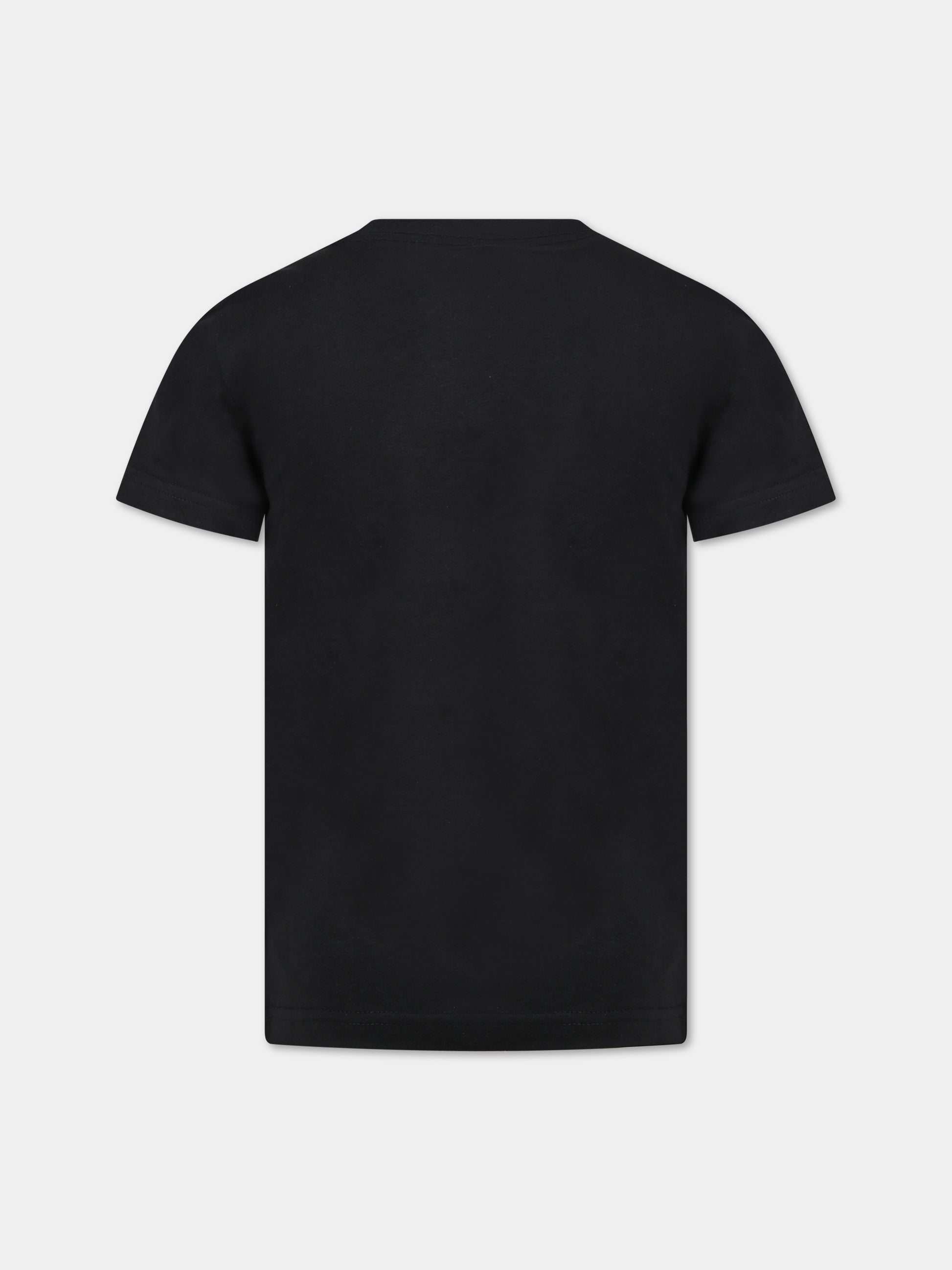 T-shirt nera per bambini con stampa e logo,Levi's Kids,LK9EH882 9EH882 023