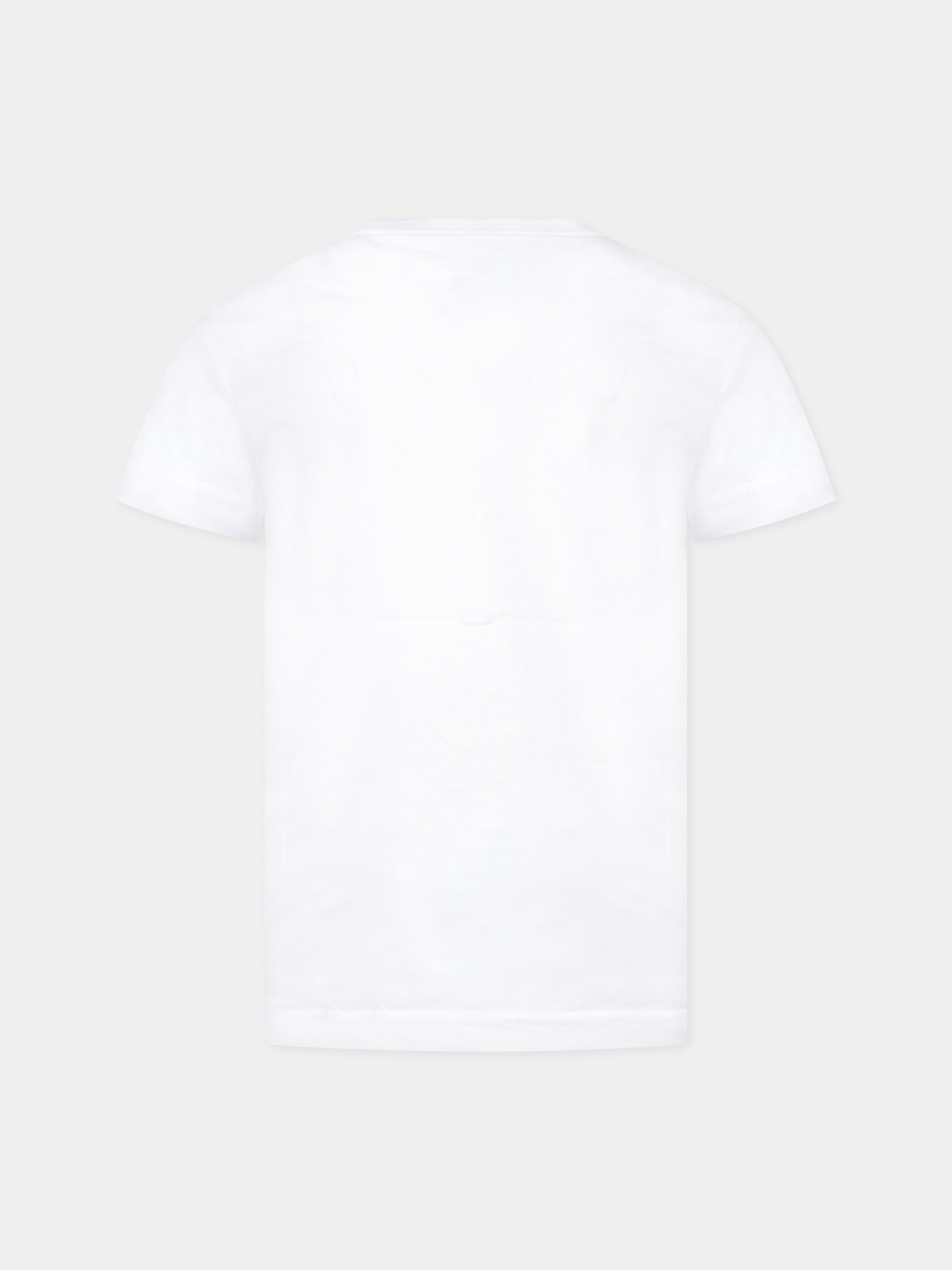 T-shirt bianca per bambina con stampa e logo,Levi's Kids,LK8EH882 8EH882 W1T