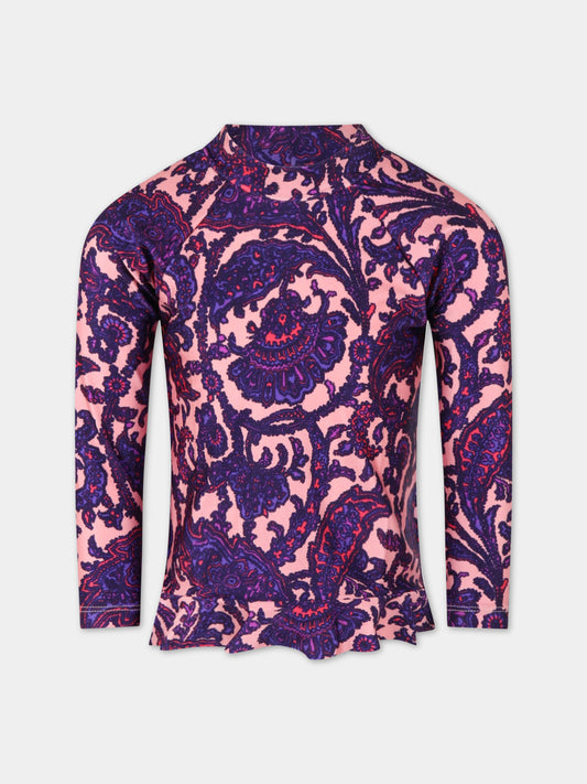 T-shirt multicolor per bambina,Zimmermann,5906WTIG LPPA