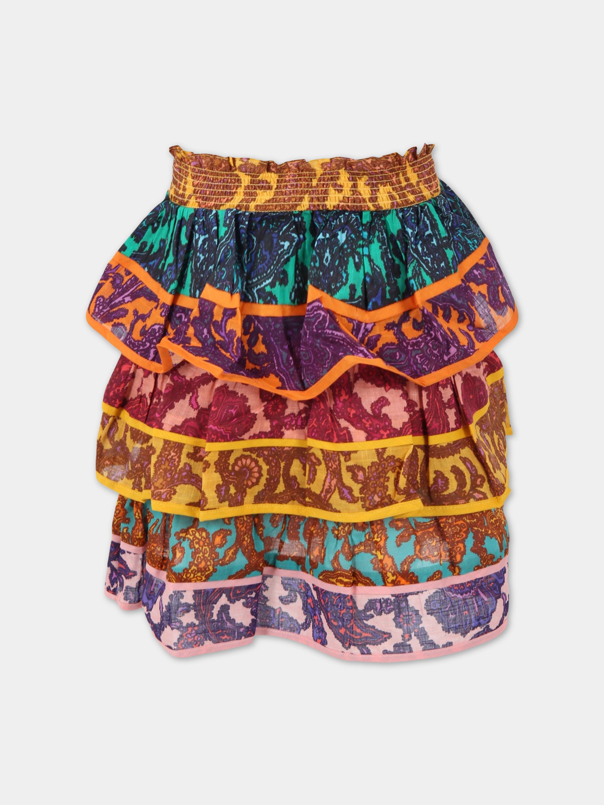 Gonna multicolor per bambina,Zimmermann,3090STIG SPP