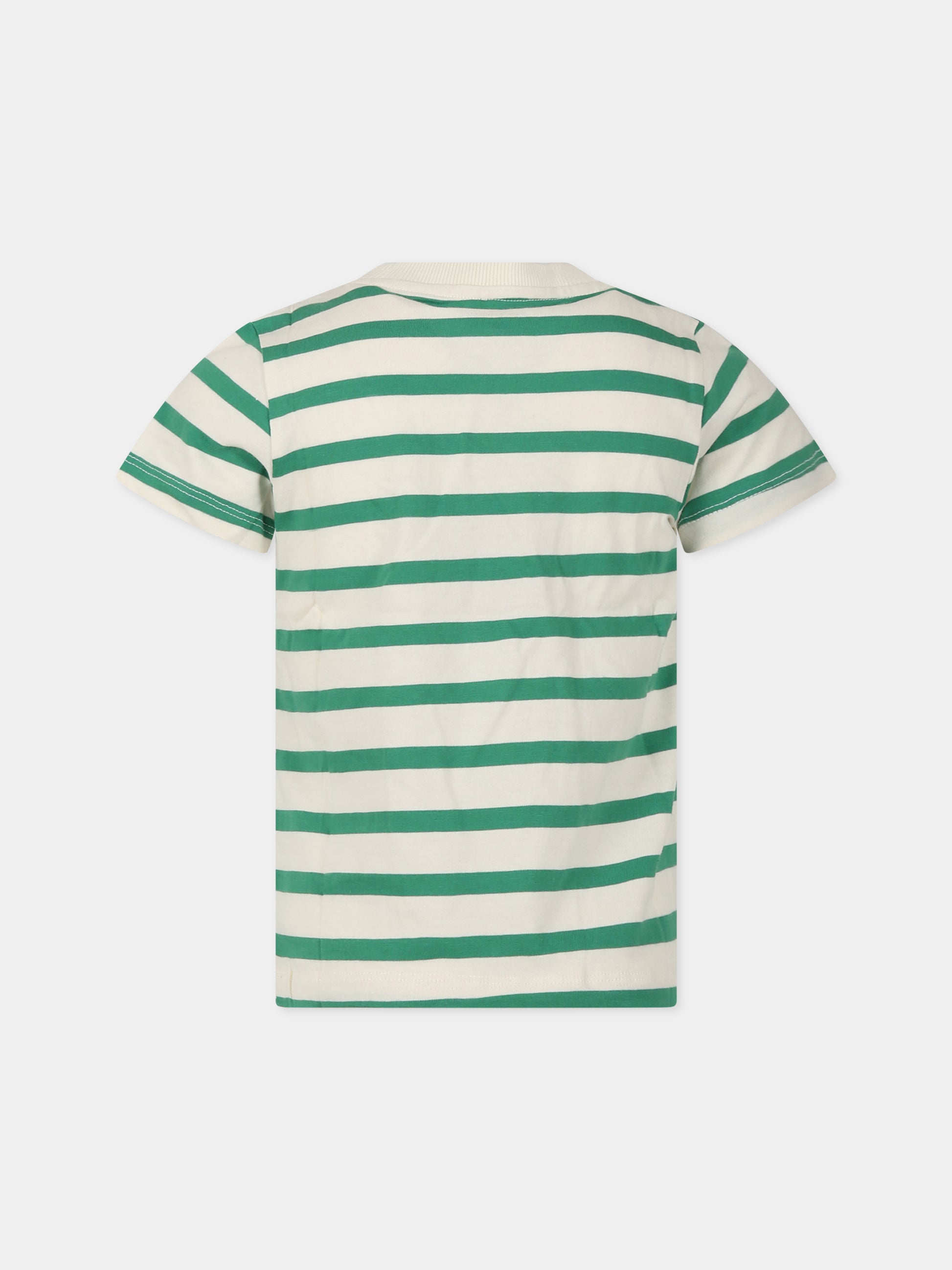 T-shirt multicolor per bambino con patch pantera,Mini Rodini,2322010975