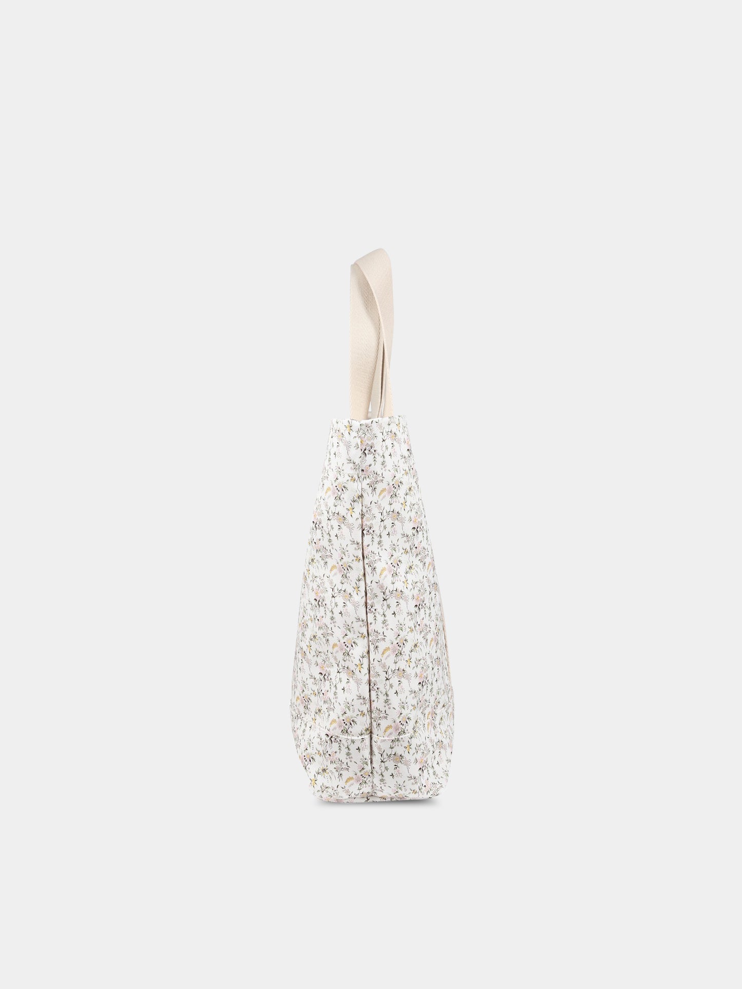 Borsa-mamma bianco per neonata con stampa floreale,Bonpoint,S03ZBAW00100 502B