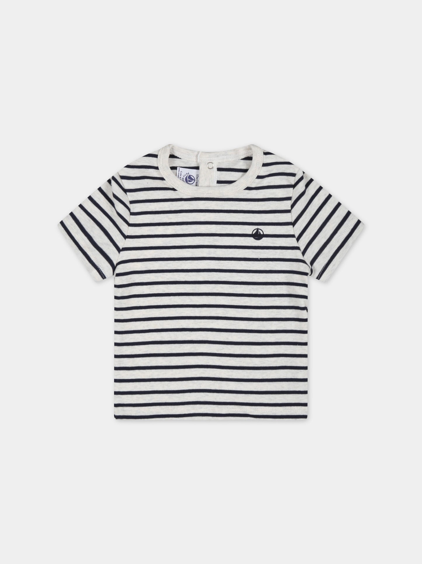 T-shirt multicolor per neonato con logo,Petit Bateau,A076X MONTELIMAR/PEPS