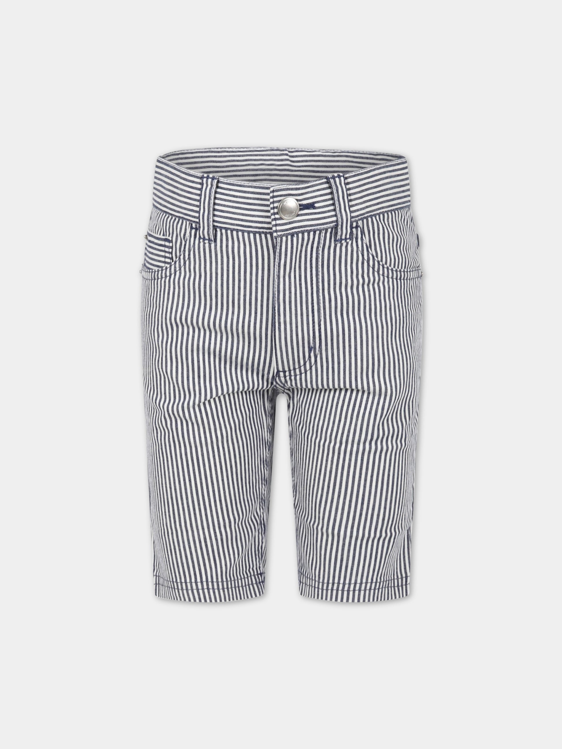 Bermuda multicolor per bambino,Petit Bateau,A06KU MEDIEVAL/MARSHMALLOW