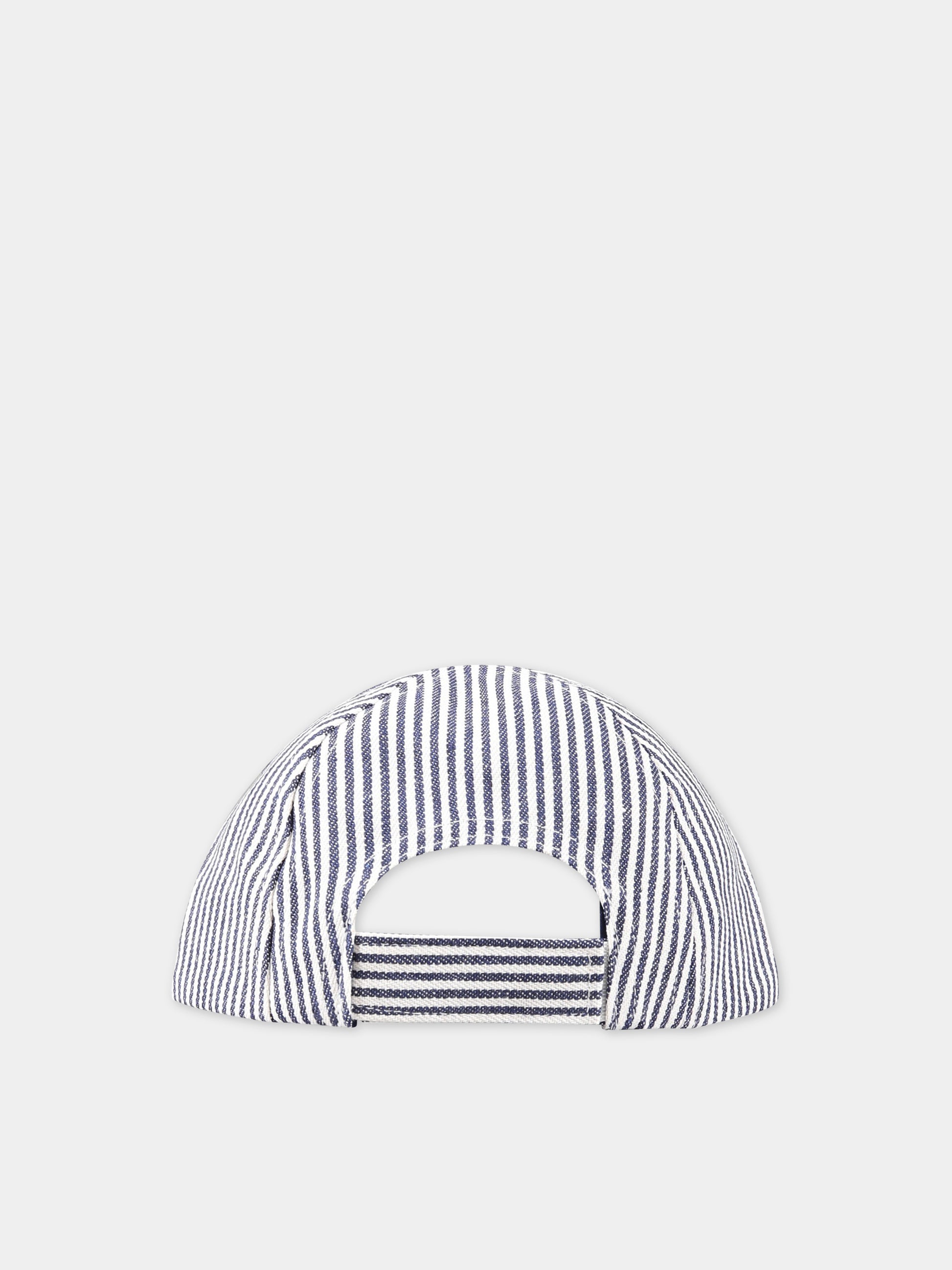 Cappello multicolor neonato con scritta  Petit Bateau family  ,Petit Bateau,A06QU MEDIEVAL/MARSHMALLOW