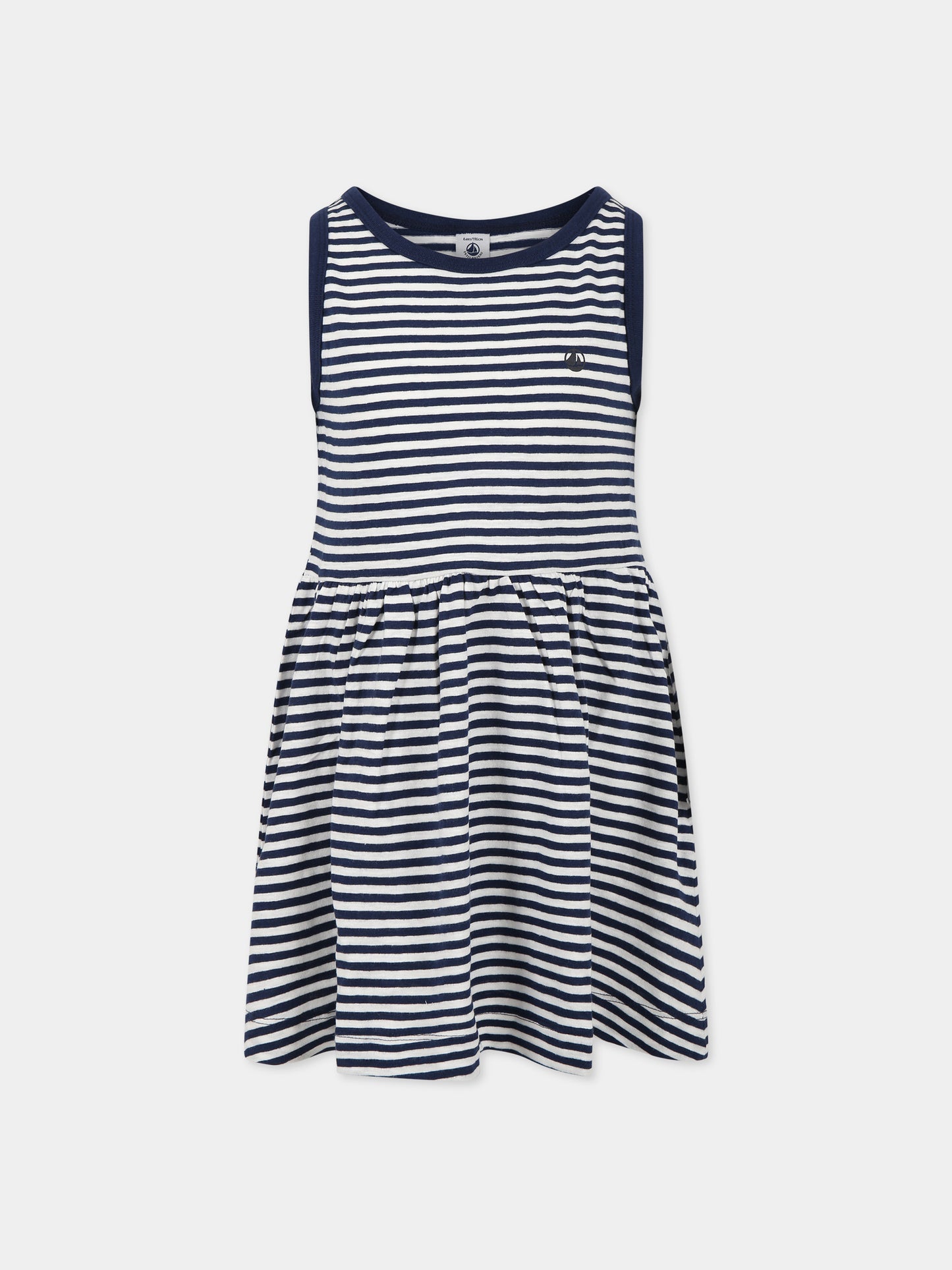 Vestito multicolor per bambina con logo,Petit Bateau,A06OK MEDIEVAL/MARSHMALLOW