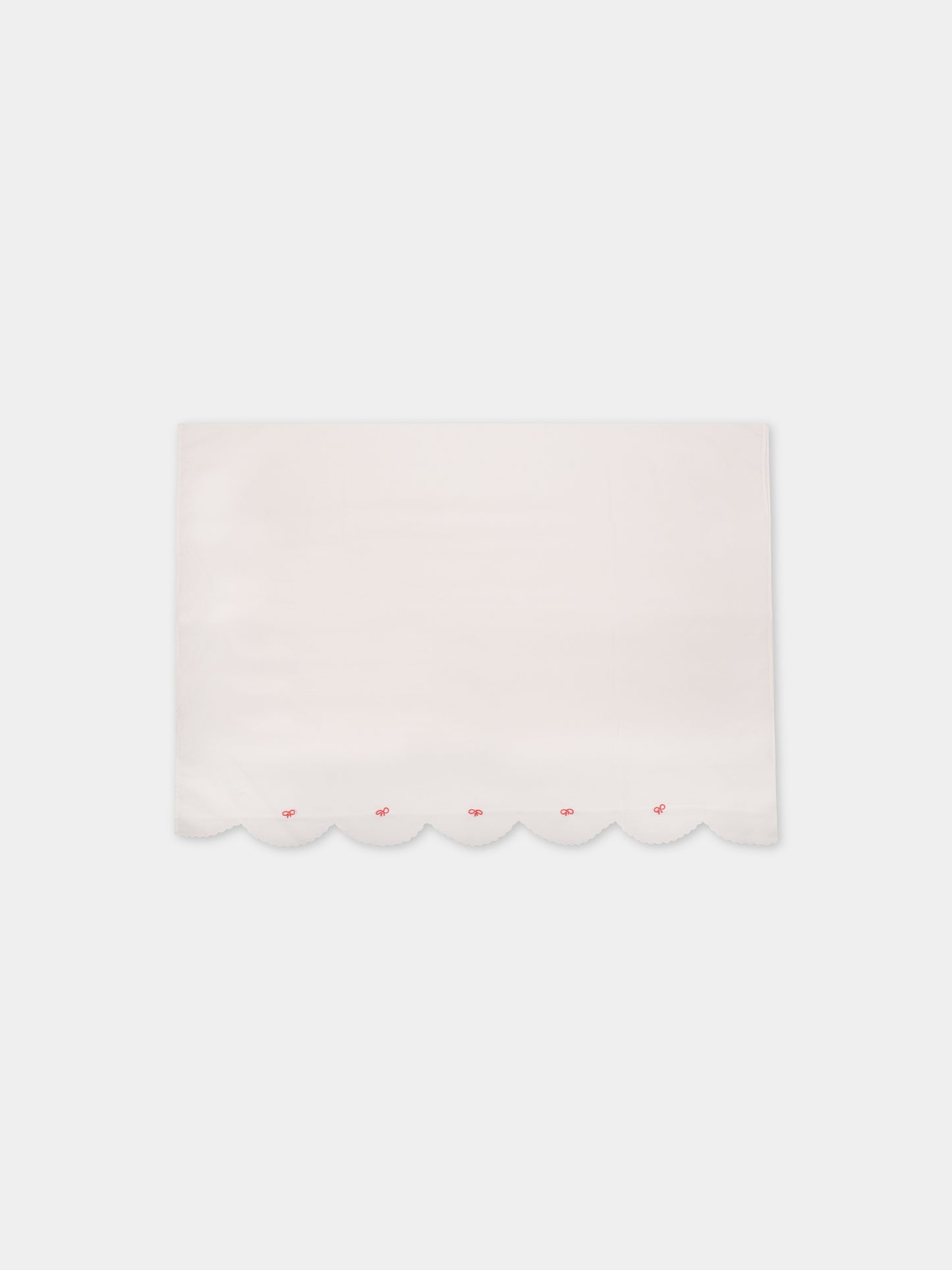 Set lenzuola bianche per neonata con fiocchi fucsia,Scaldacuore,NE28 FUCSIA